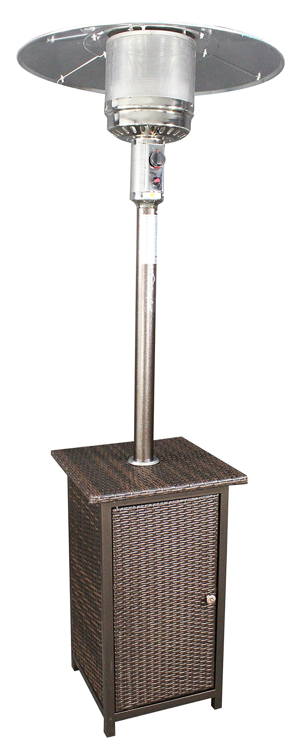HCPHWKR Patio Heater with Wicker Stand