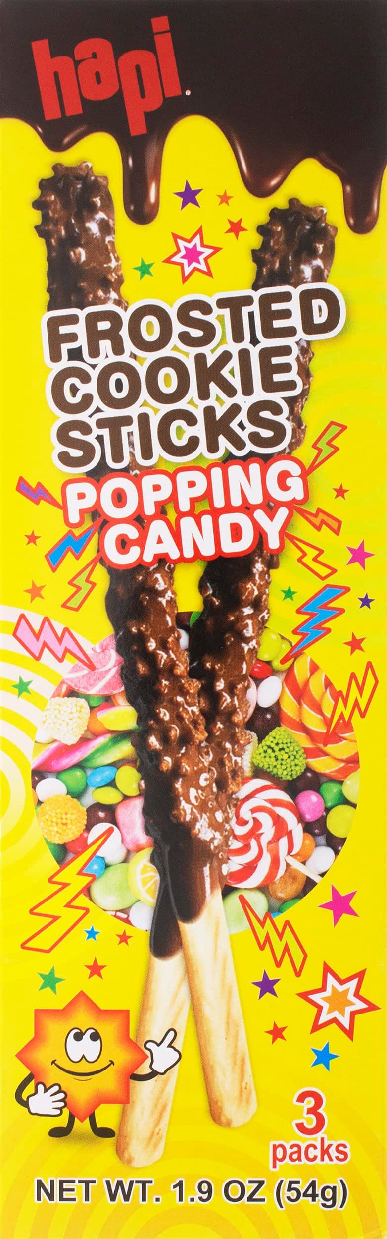 Hapi Frosted Cookie Sticks Popping Candy 54ml (Pack of 1)