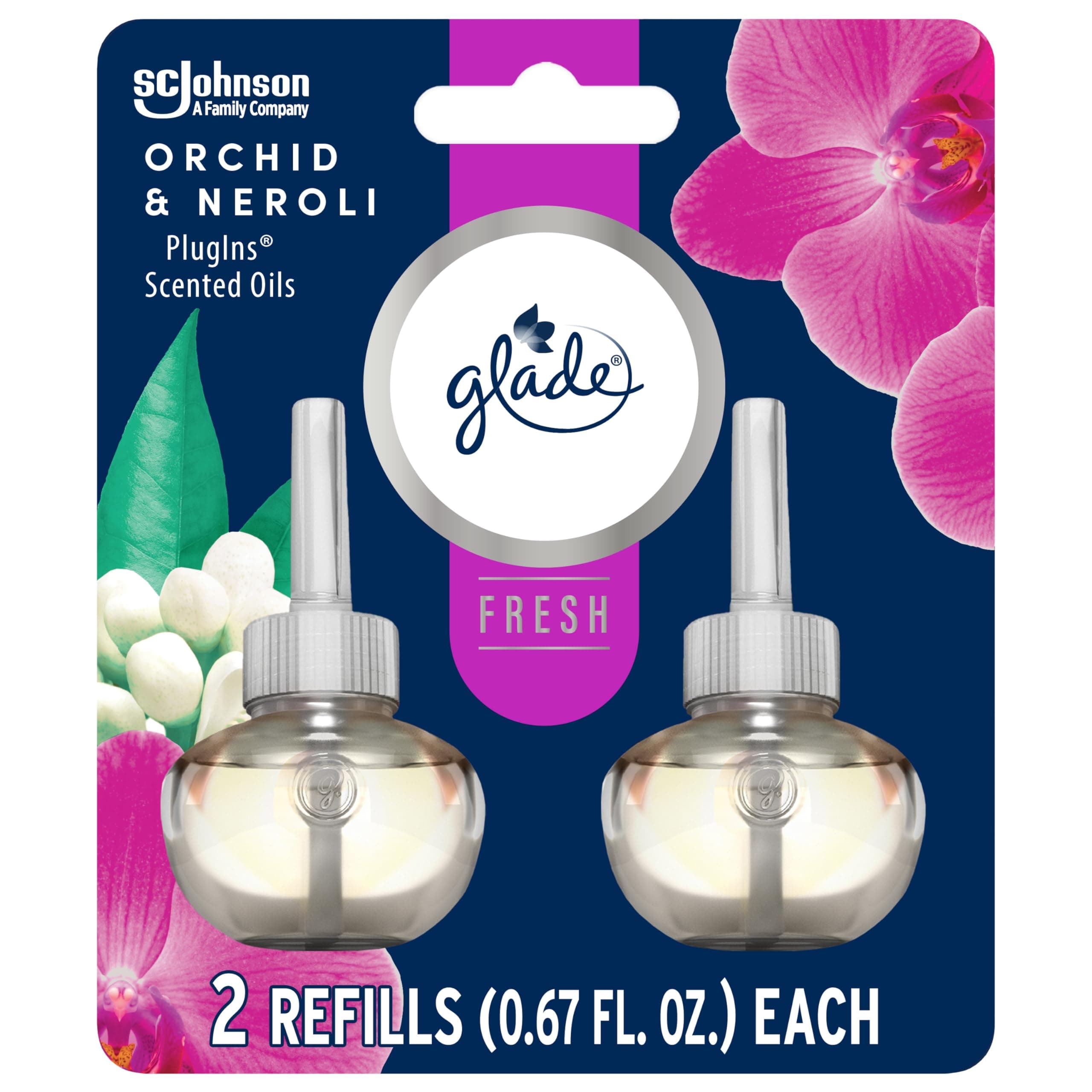 Glade PlugIns Refills Air Freshener, Scented and Essential Oils for Home and ...