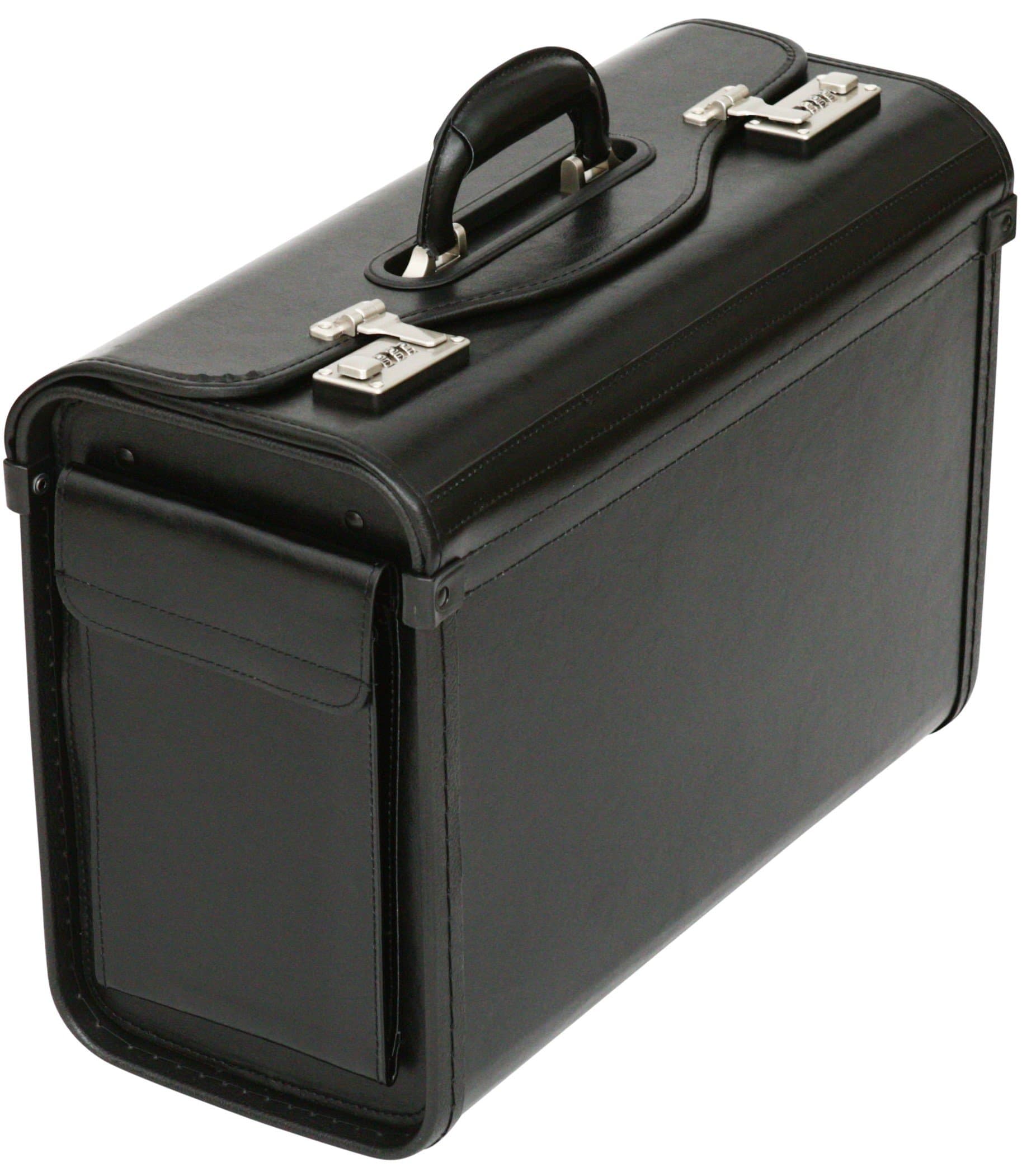 Bonded Leather Pilot Case Doctor Briefcase Hand Luggage Flight Cabin Business Bag