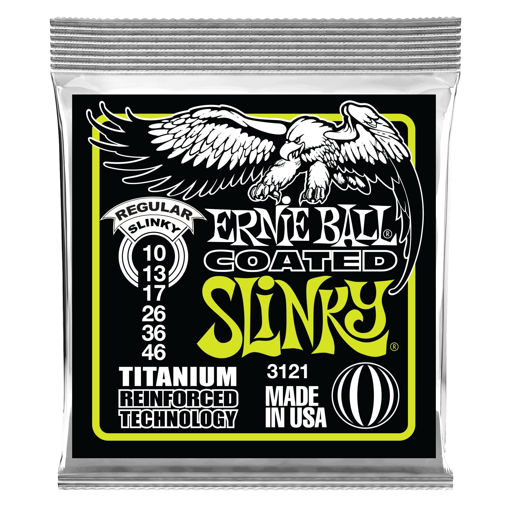 Regular Slinky Coated Titanium RPS Electric Guitar Strings - 10-46 Gauge
