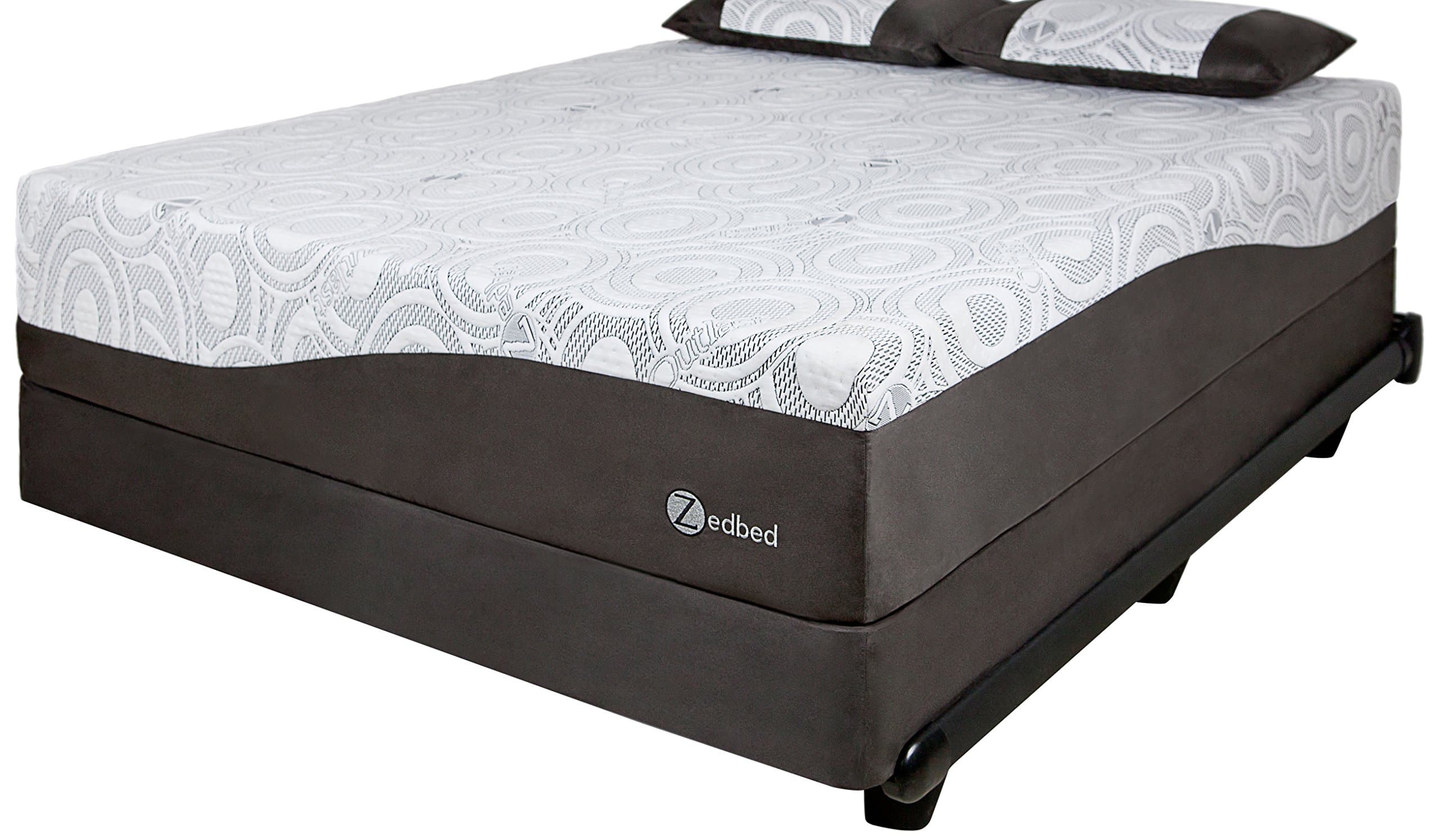 Zedbed 78 by 80 by 10-Inch Optigel Ultra 2.0 Medium Gel Infused Hybrid Memory Foam Mattress, King