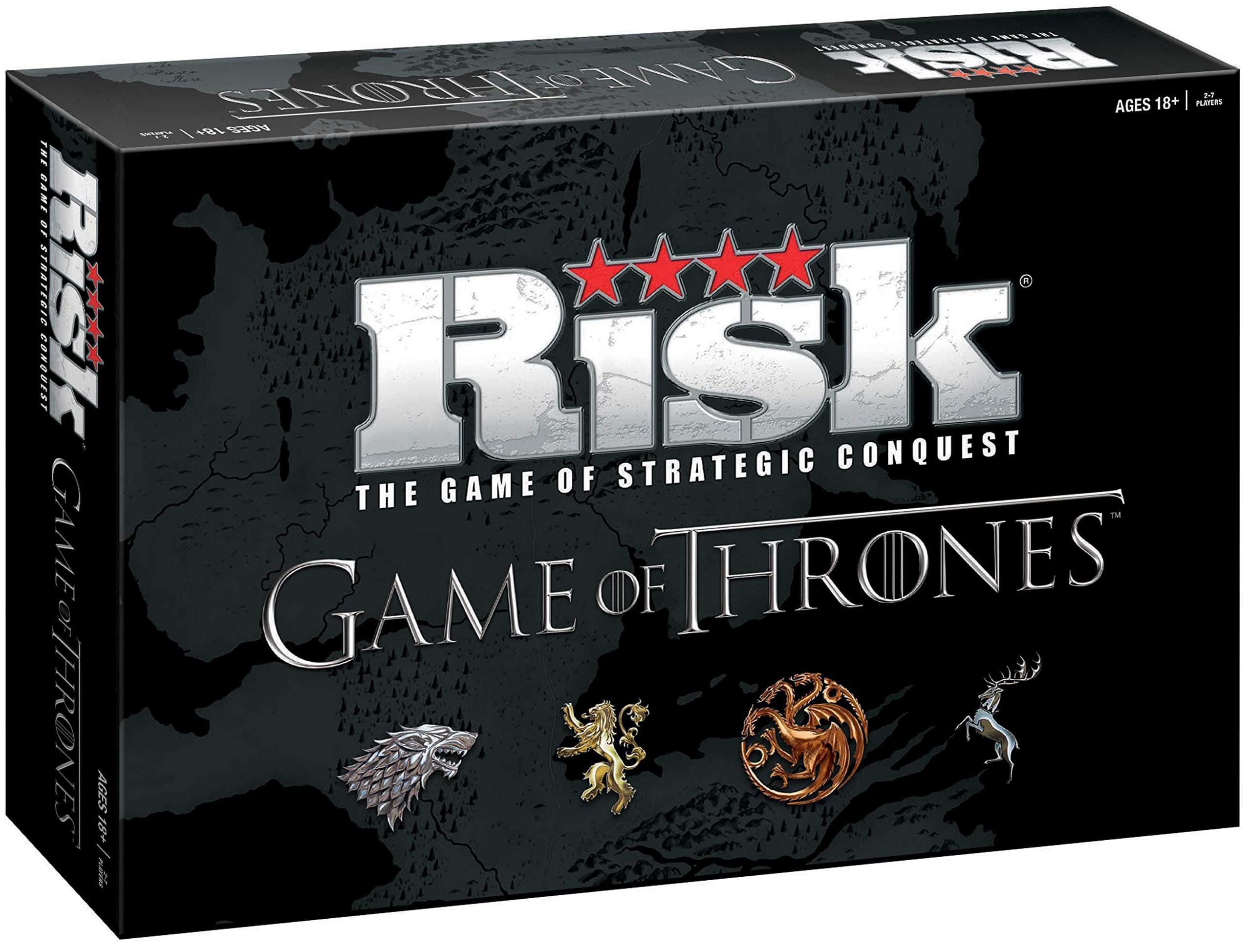 Risk: Game of Thrones Strategy Board Game, Over 600 Unique Pieces, The Perfect Gift for Game of Thrones Fans, Based on the HBO TV Show, Officially Licensed Merchandise, 2-7 Players, 60+ Min Play Time