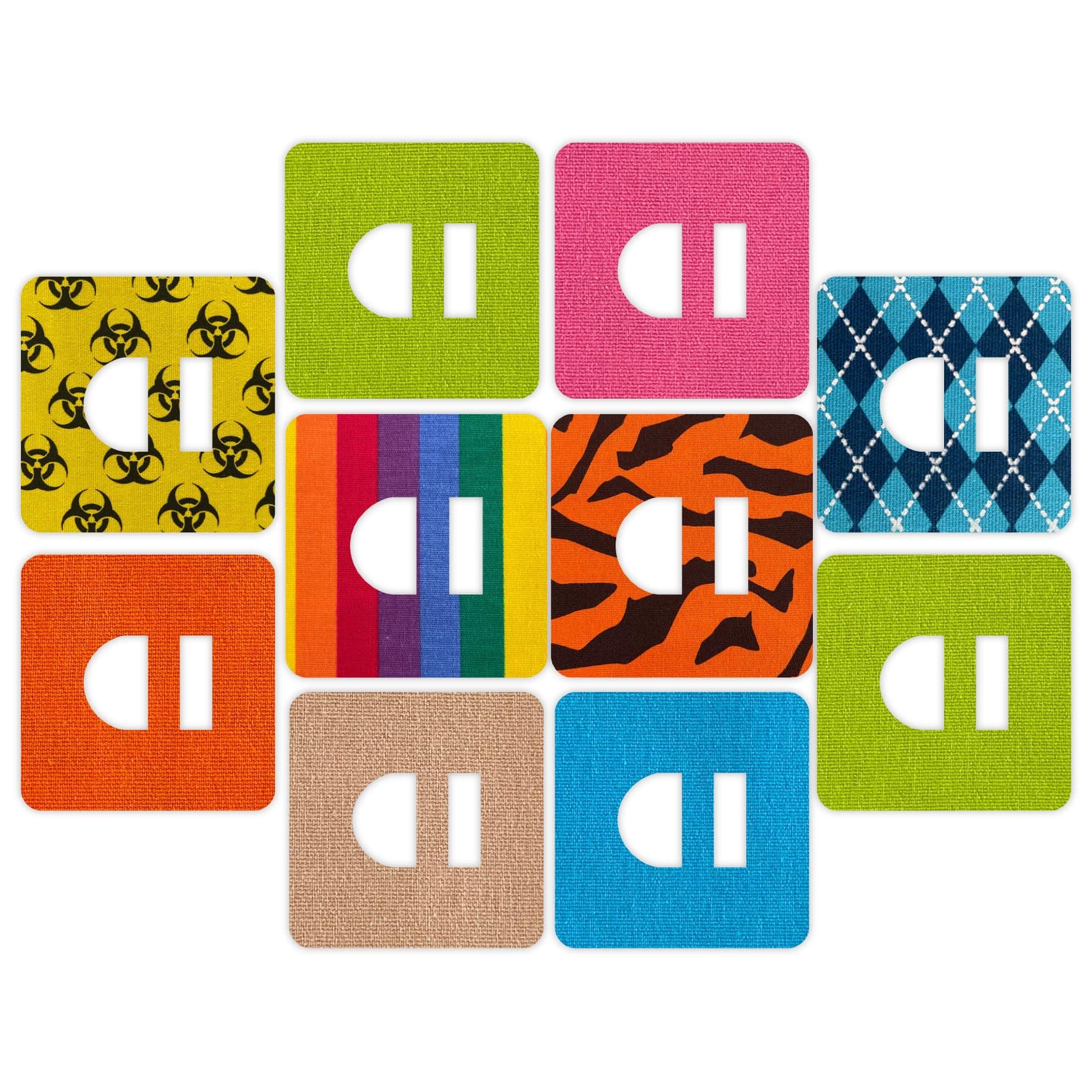 RockaDex Omnipod overtape Adhesive Patch, Extra Secure & Water Resistant. (Mix Pack)