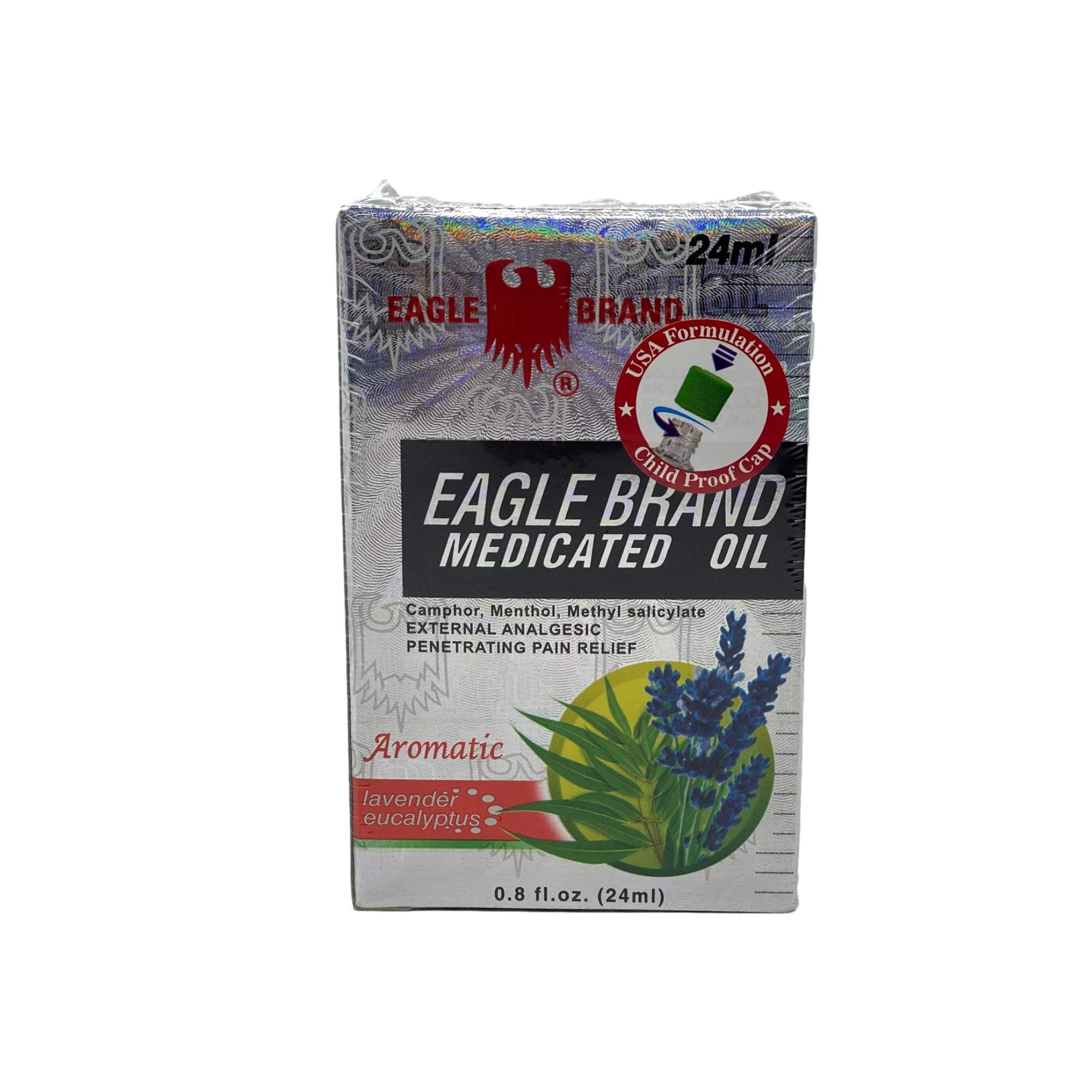 Medicated Oil Aromatic Lavender Eucalyptus - 12 Bottles (24 ml Each)