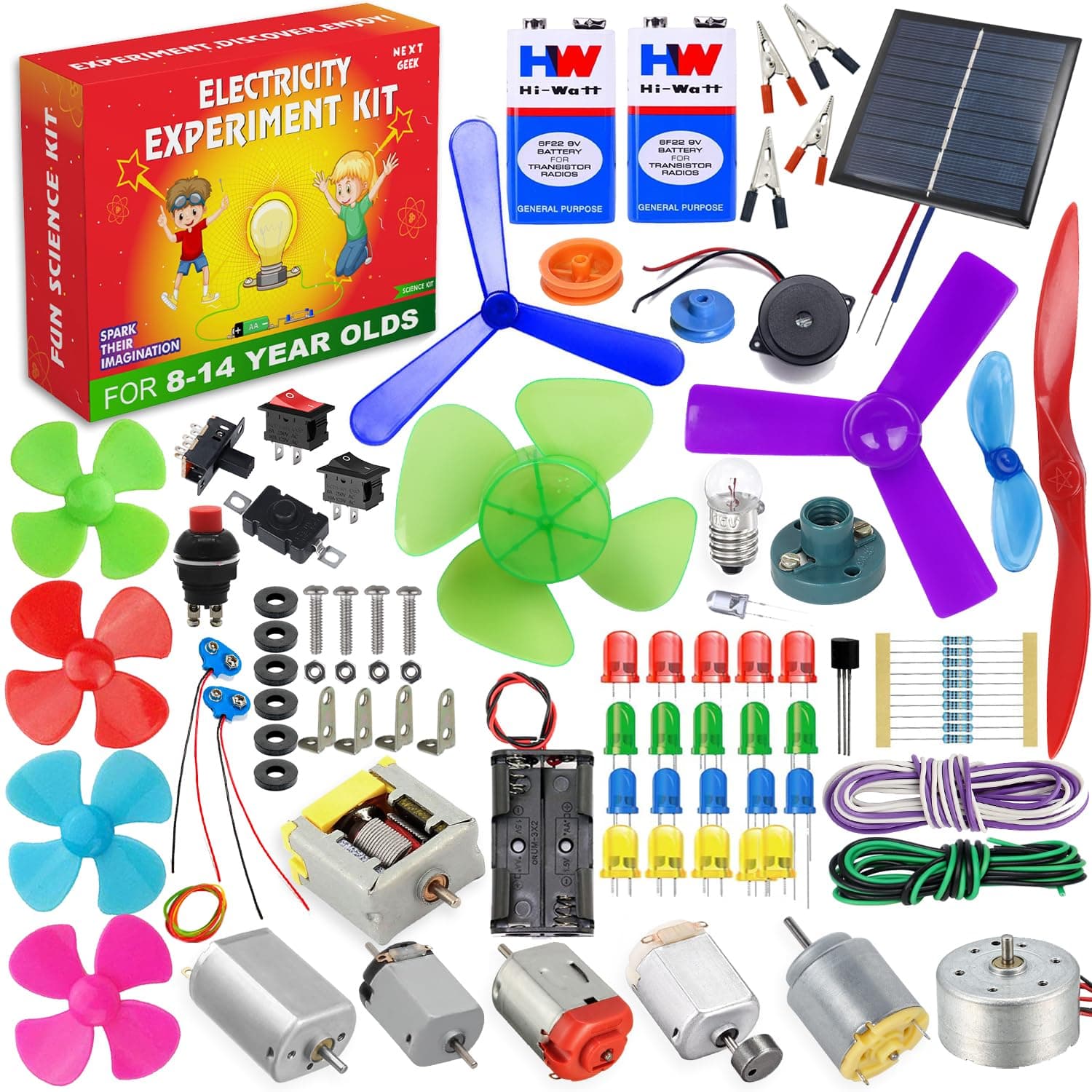 NEXT GEEK 130 Project DC Motor Learning Kids DIY Science Experiment Educational kit for Kids Exciting Gift for Boys & Girls