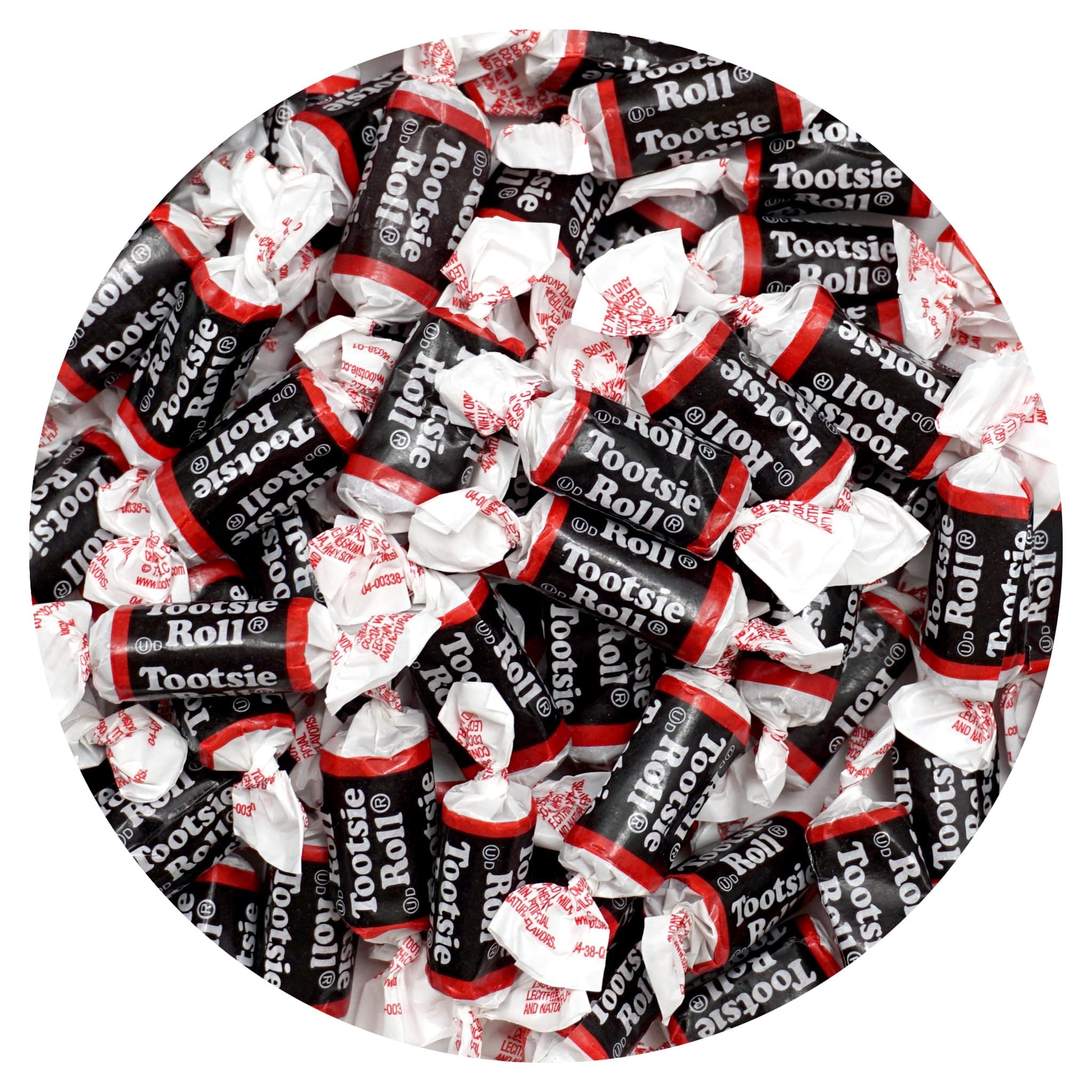 Tootsie Roll Midgees, 1lb Bulk Bag (Approx. 70 Pieces), Mini Chewy Candies, Individually Wrapped Bulk Candy, Chocolate Candies, The Hampton Popcorn & Candy Company