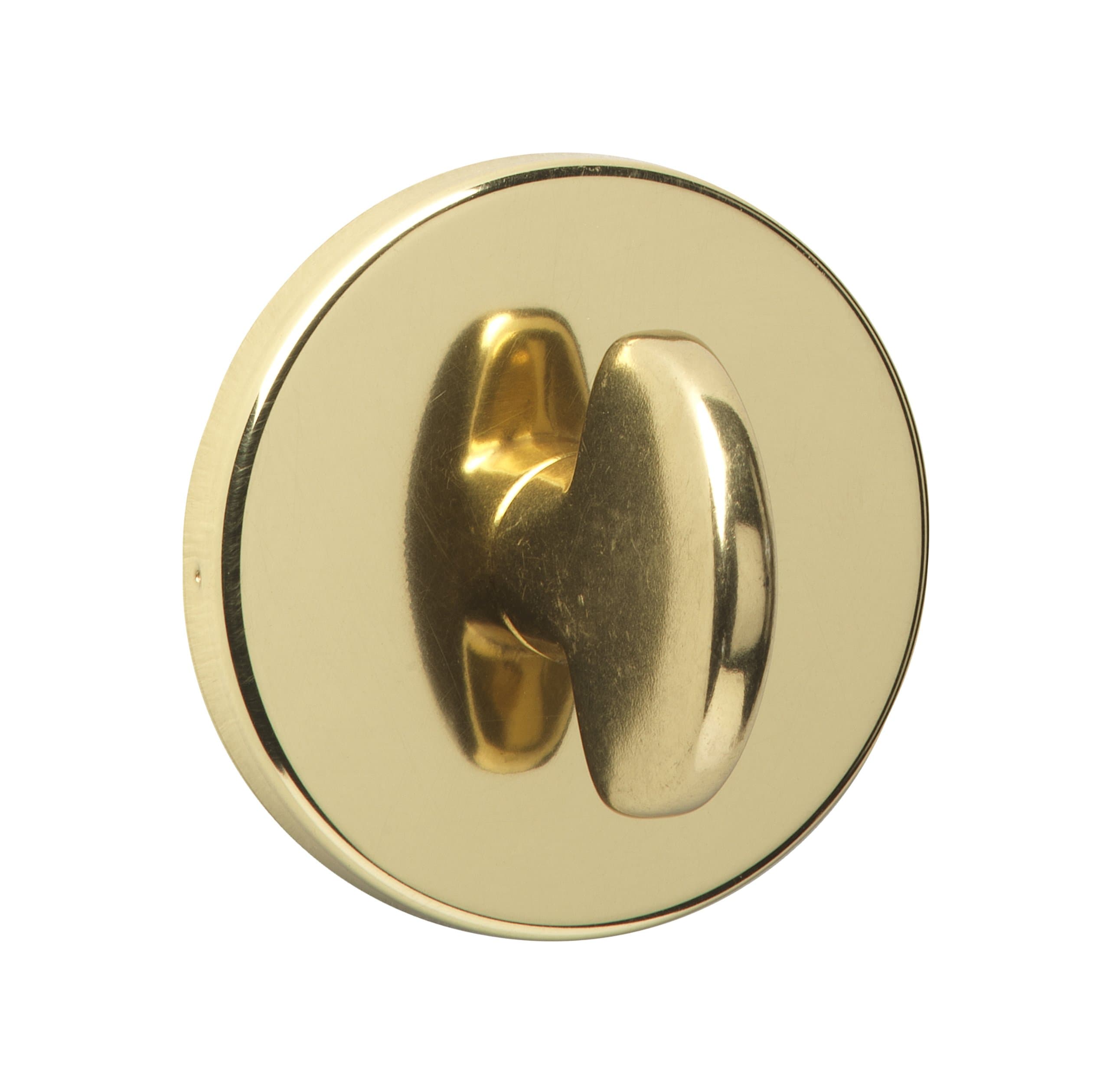 URFIC 18-398-01 Bathroom Escutcheon Polished Brass Turn and Release Set
