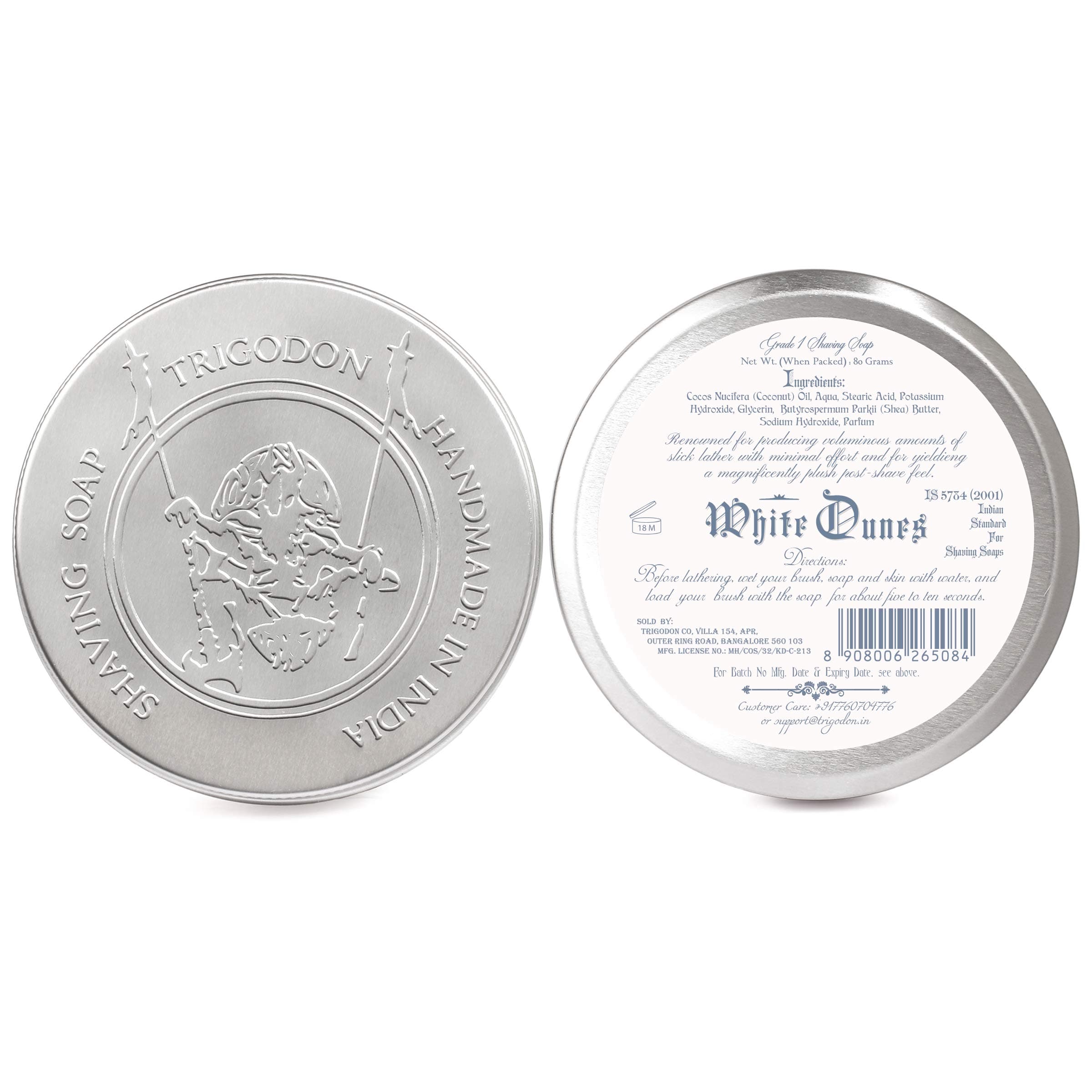 Trigodon White Dunes Luxury Shaving Soap