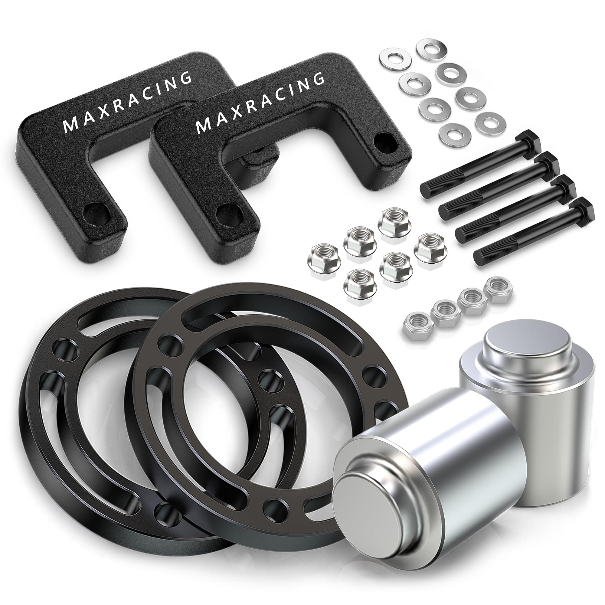 MAXRACING 3.5" Front + 3.5" Rear Leveling Lift Kit Compatible with 2007-2020 Chevy Tahoe | 2007-2020 Chevy Suburban 1500 | 2007-2013 Chevy Avalanche 1500 | 2000-2020 GMC Yukon 1500 4WD/2WD