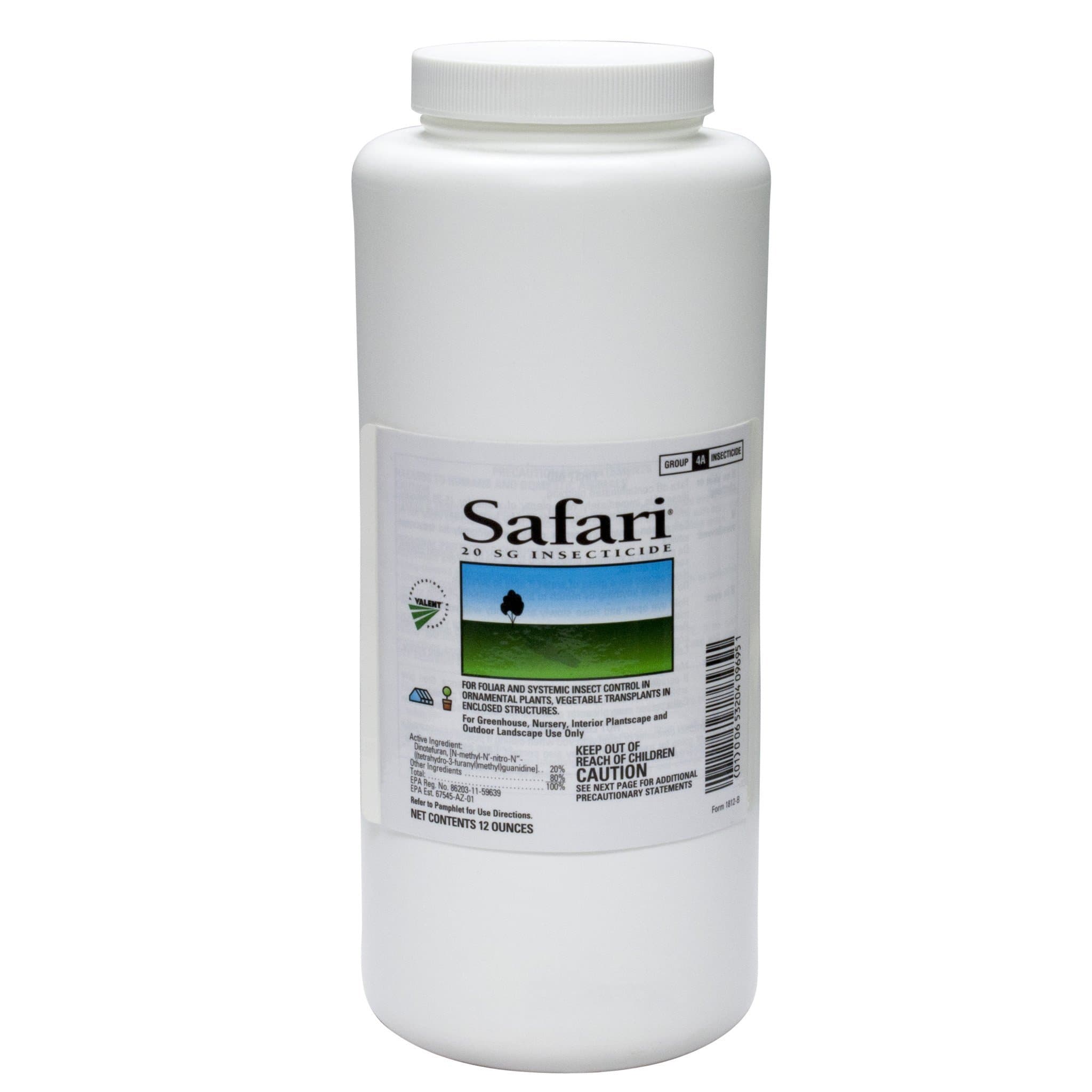 Safari 20SG Sprayable Systemic Insecticide - 12 Ounce jug