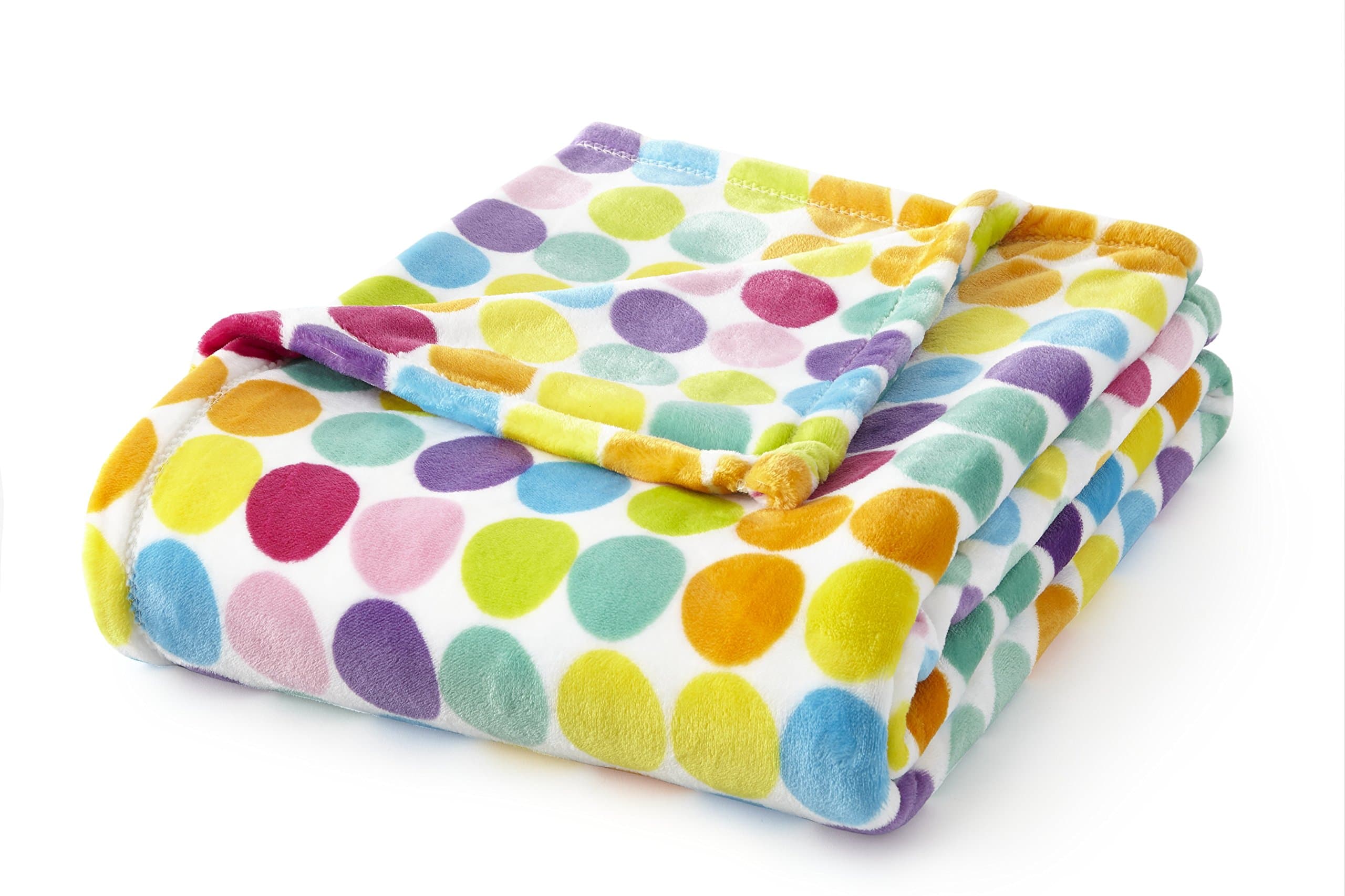 T1111068-MM-B005 Velvet Plush 60x70 Throw Multi Dots