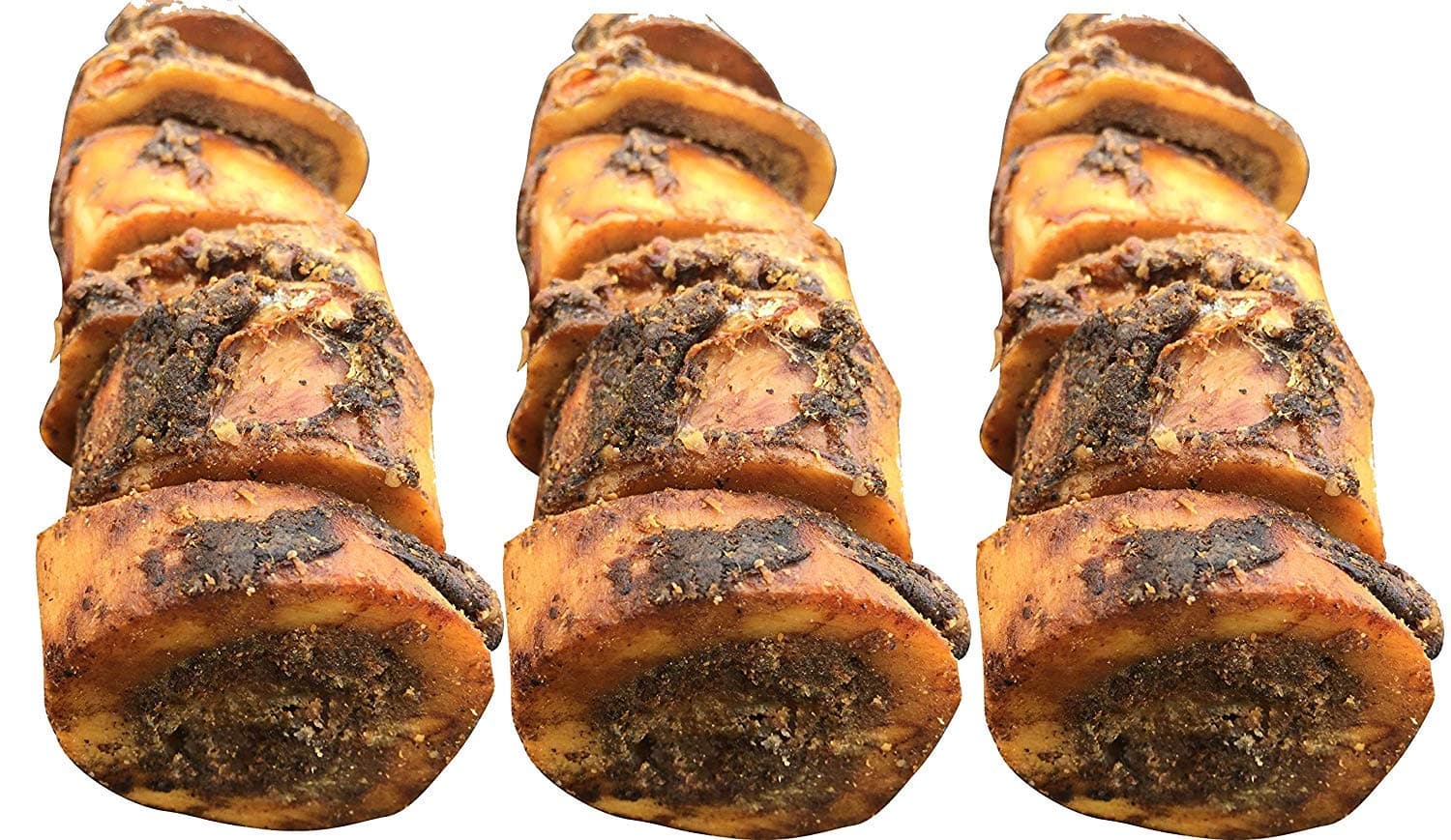 Beef Marrow Dog Bones for Small Breed Dogs USA Made Natural Long Lasting Single Ingredient Doggie Delight Filled Bone Slice Chew Treat Best for Dogs Or Puppies Upto 15 Pounds - 3 Pack