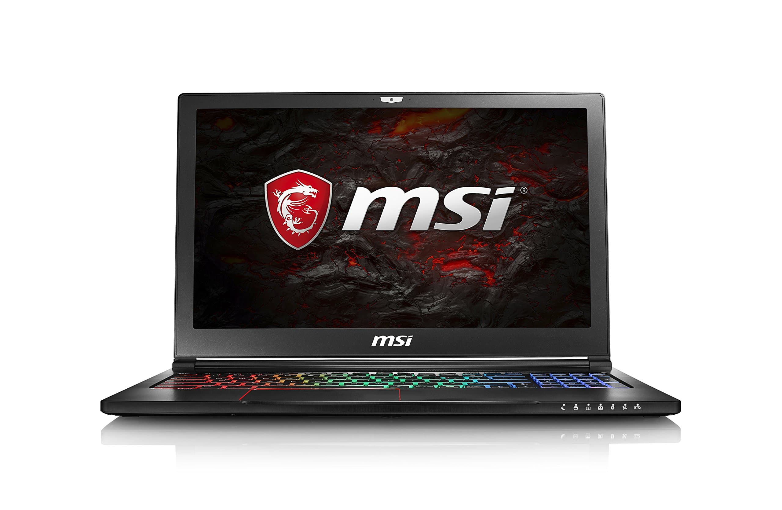 MSI GS63VR 7RF "Stealth Pro-237UK" 15.6-Inch Notebook - (Black) (Intel i7-7700HQ Processor, HM175 16 GB RAM, 1 TB HDD + 256 GB SSD, GeForce GTX 1060 Graphics, 6GB No ODD Win 10 HE 2yr)