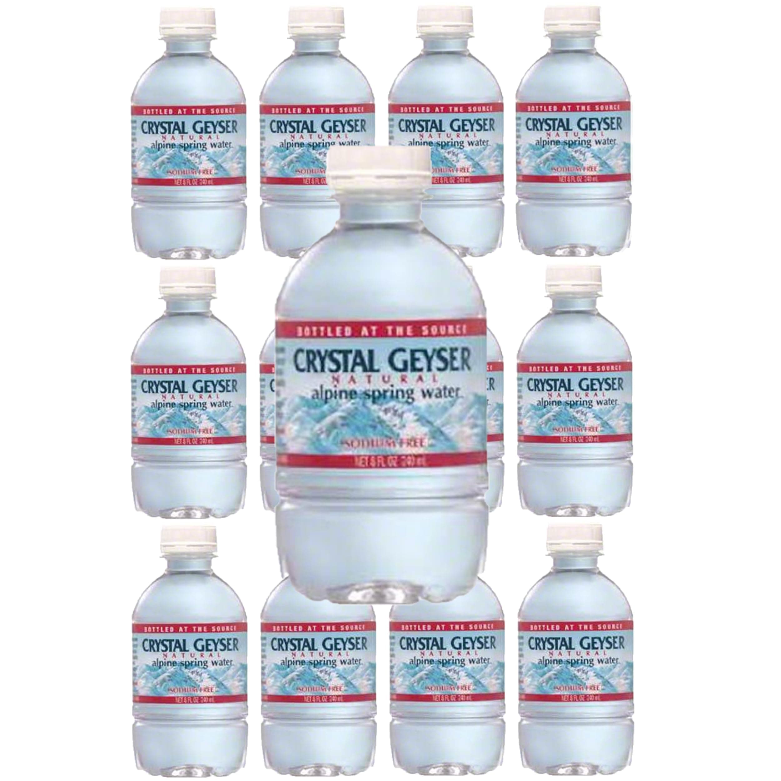 Crystal Geyser Alpine Spring Water Natural, 8 oz. (pack of 15)