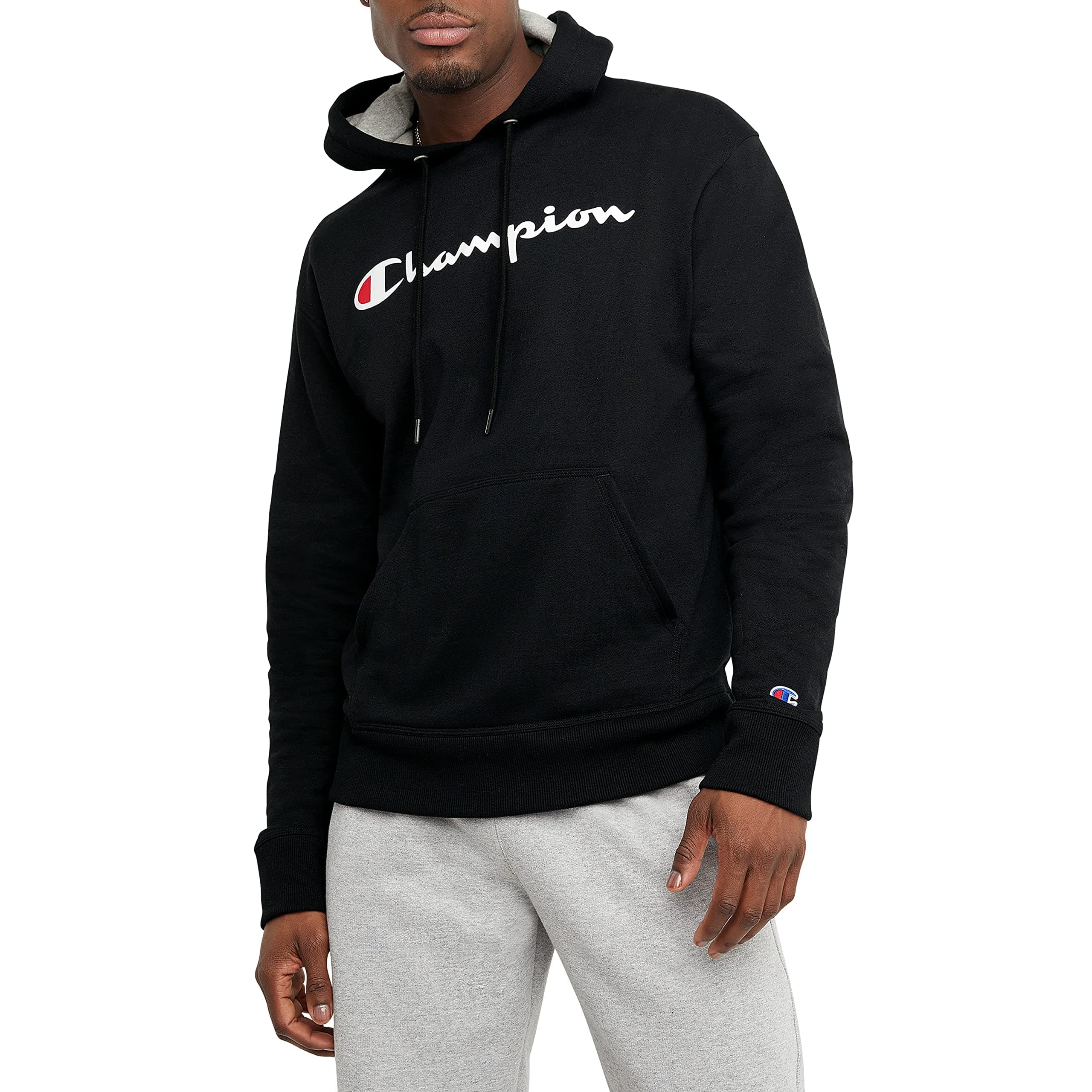 Men's Pullover Fleece Hoodie, Standard Fit, Midweight, Script Logo, Available in Regular and Big & Tall