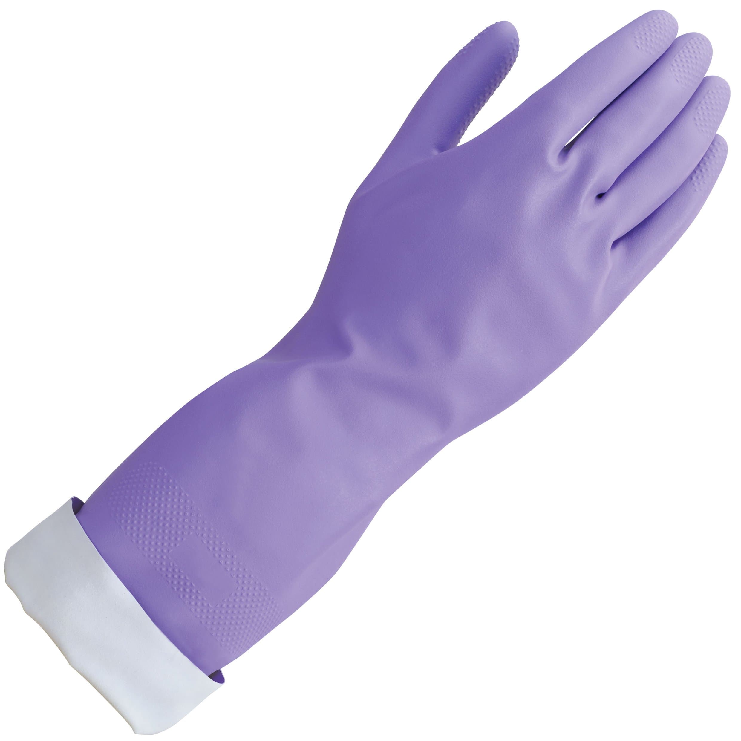Mr. Clean, Heat Resisting, Soft Cotton Flock Lining Loving Hands (M), Medium (Pack of 1), Purple