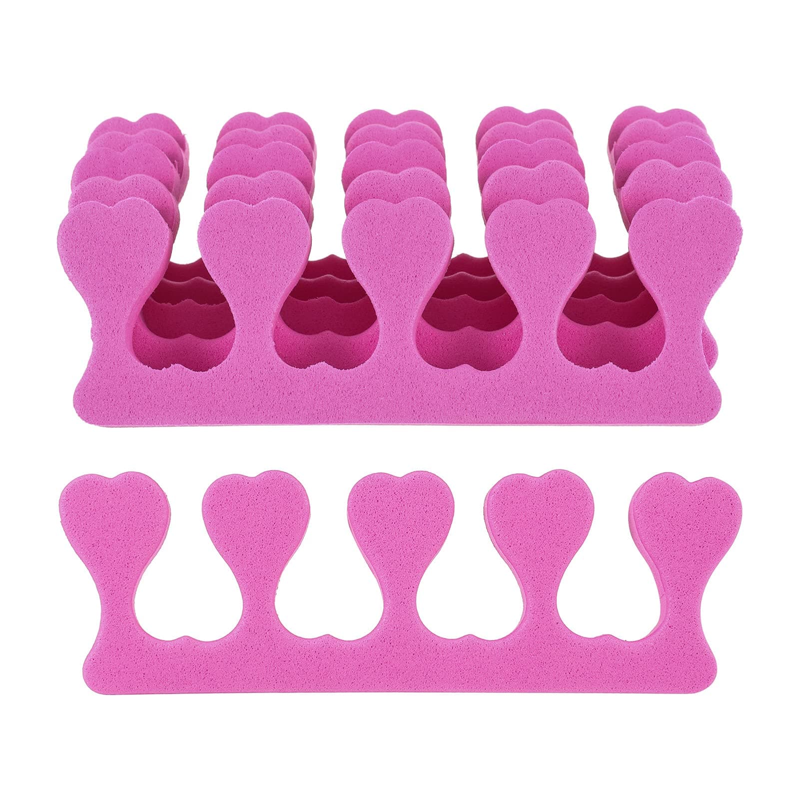 20 Pcs Foam Toe Finger Separator Disposable Soft Sponge Nail Toe Separator Divider Spacer for Pedicure Manicure Nail Art Accessories Tools