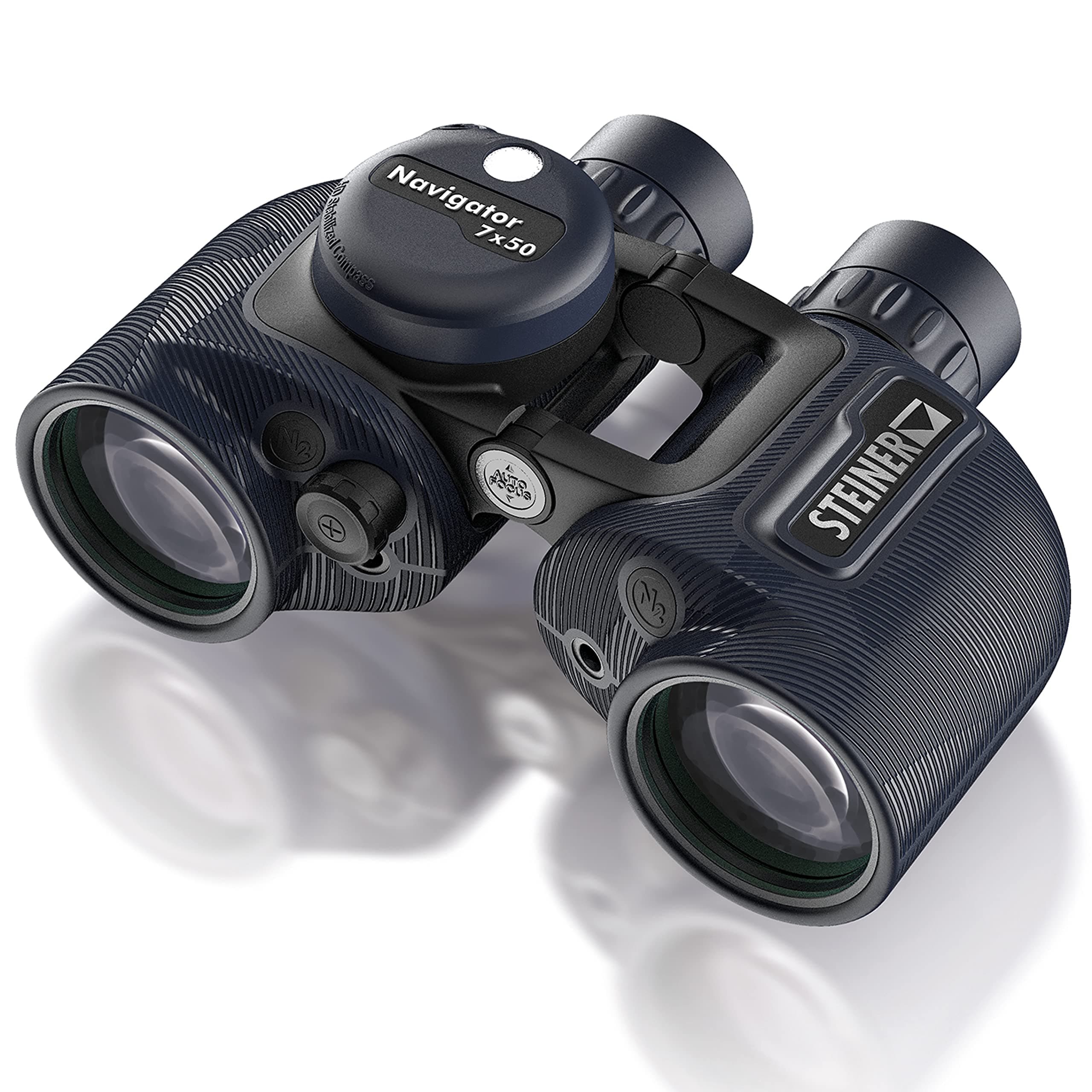 marine binoculars Navigator 7x50c - HD stabilized compass, German quality optics, open bridge, 5m waterproof, made for water sports enthusiasts and hobby sailors