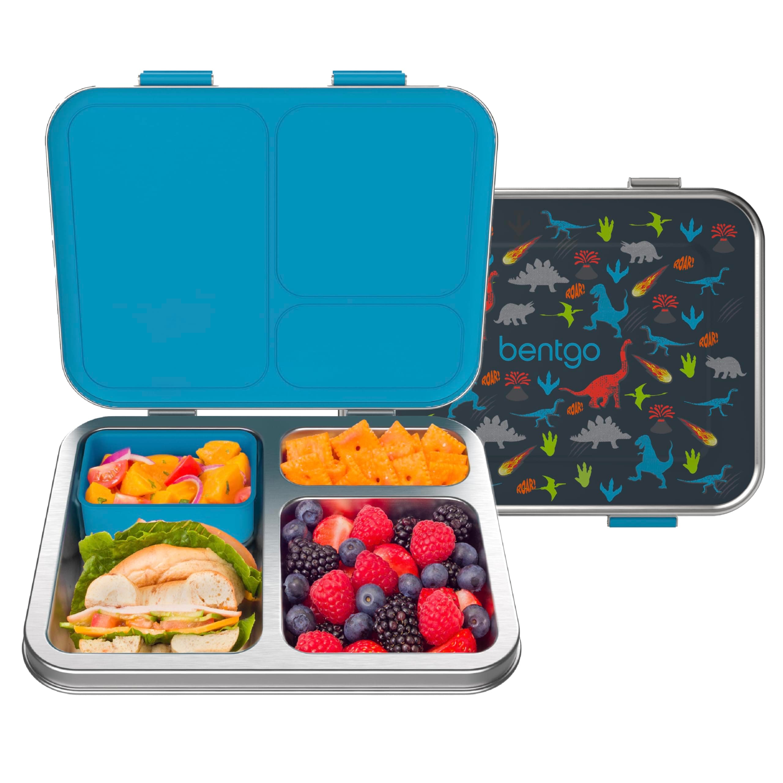 Bentgo - Kids Steel Lunchbox - Dinosaur