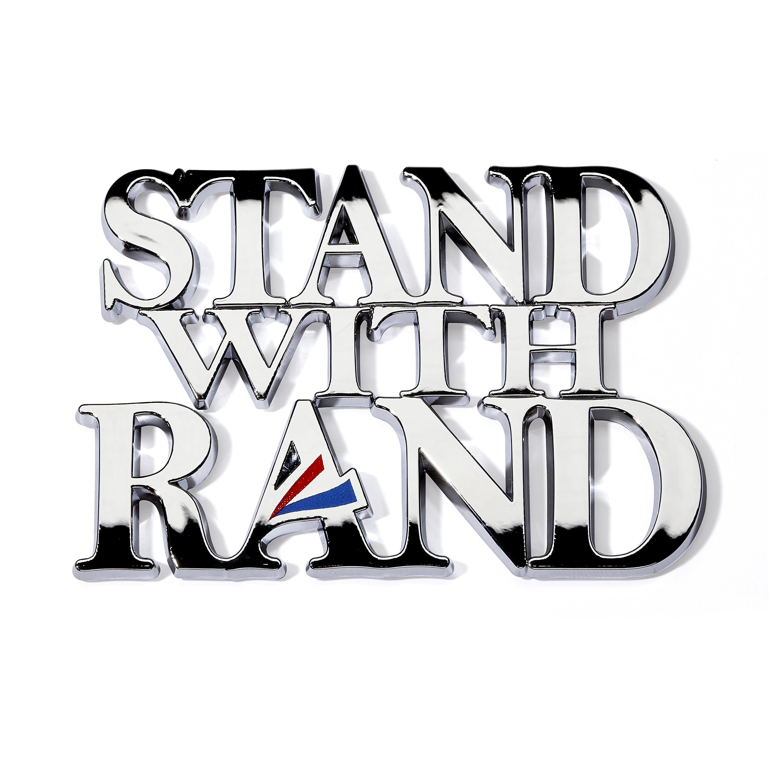 Stand With Rand Limited Edition Chrome Car Emblem