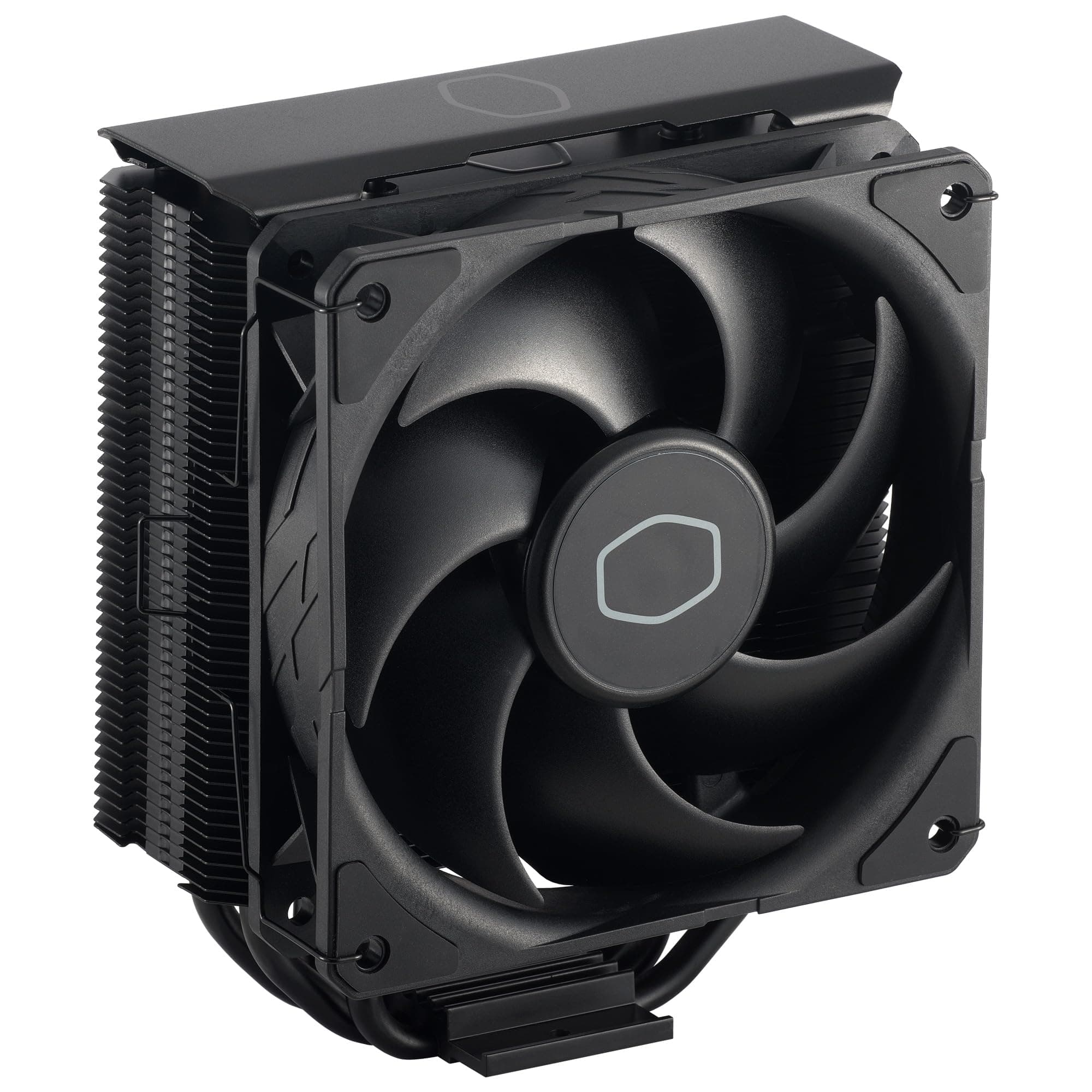 Cooler Master Hyper 212 Black CPU Air Cooler - Aluminium Finish, 4 Compact Continuous Direct Contact Heat Pipes, SickleFlow 120 Edge Fan, LGA1700 & AM5 Brackets - Black
