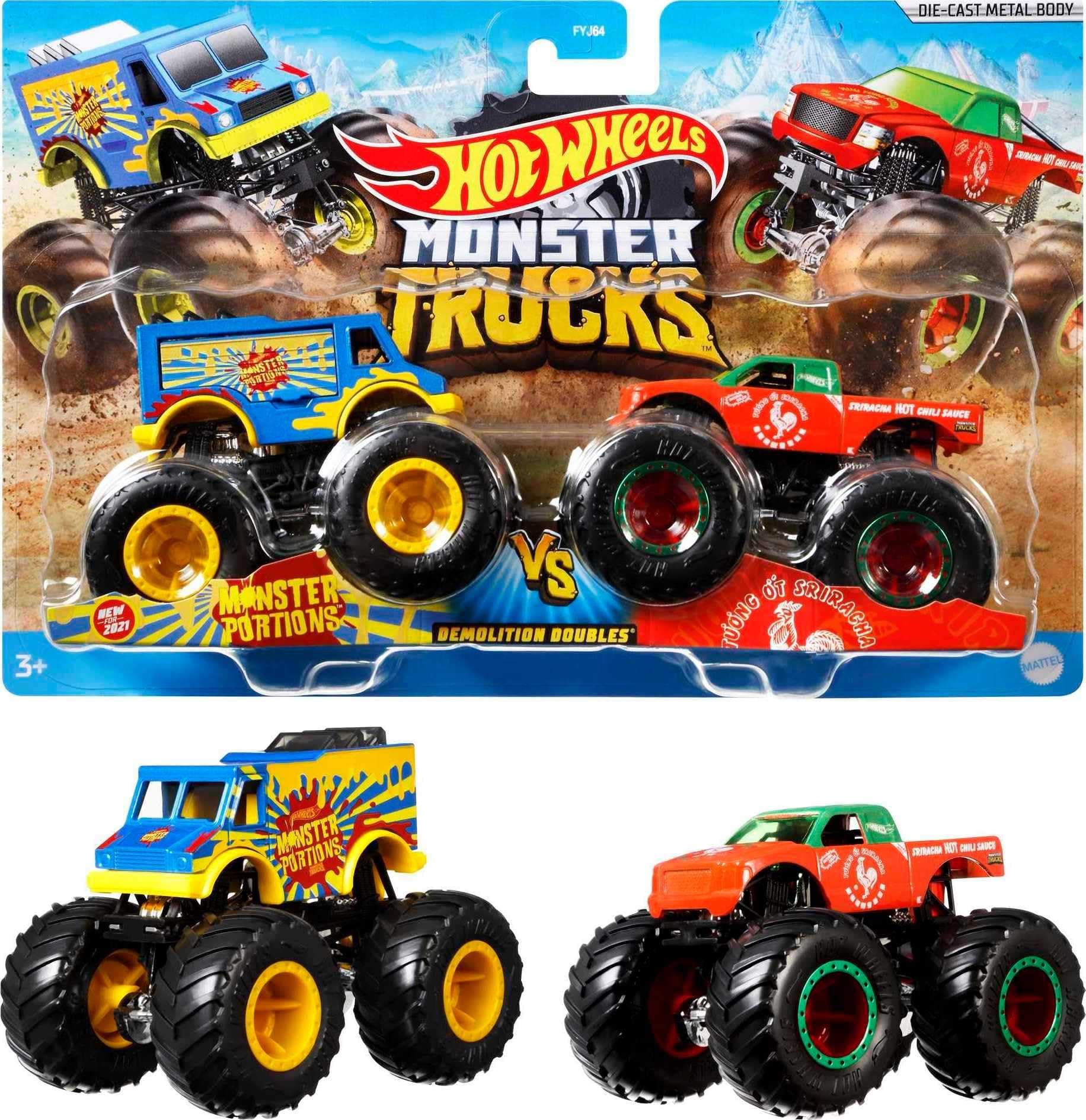 Monster Trucks 1:64 Scale Demolition Doubles Assortment