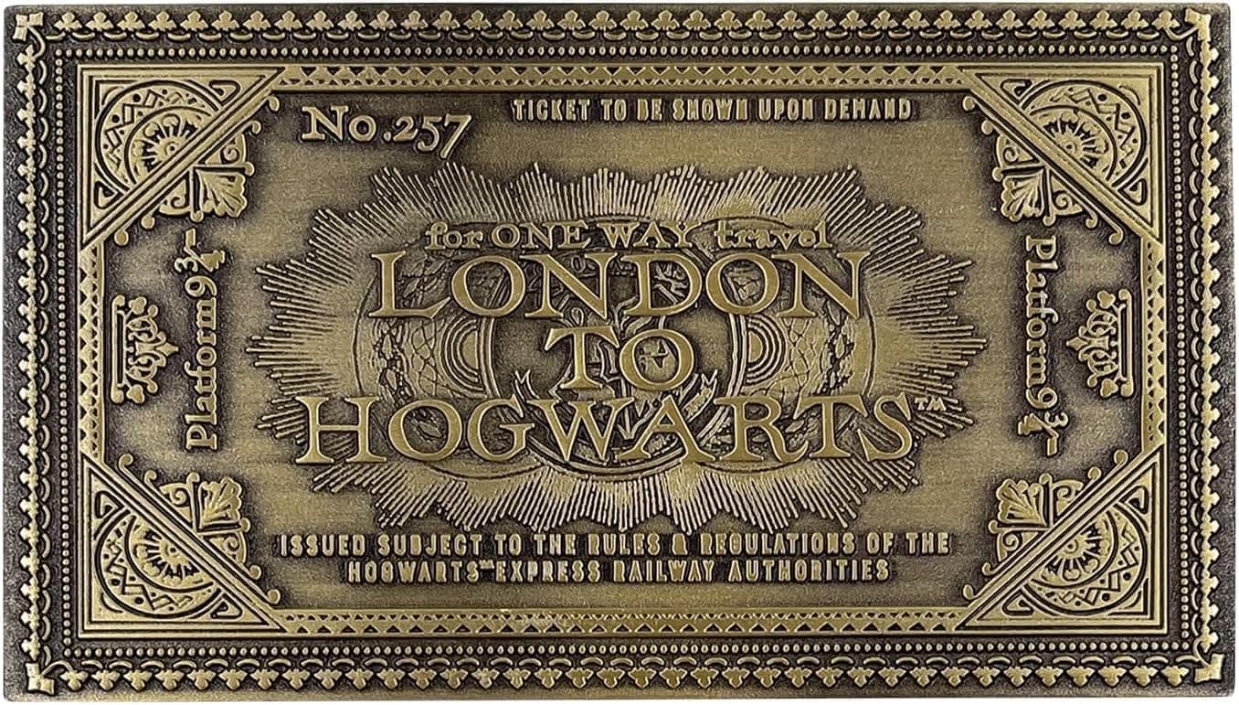 Harry Potter Limited Edition Replica Hogwarts Express Train Ticket – Officially Licensed Collectible (Individually Numbered, 120 x 67.5mm)