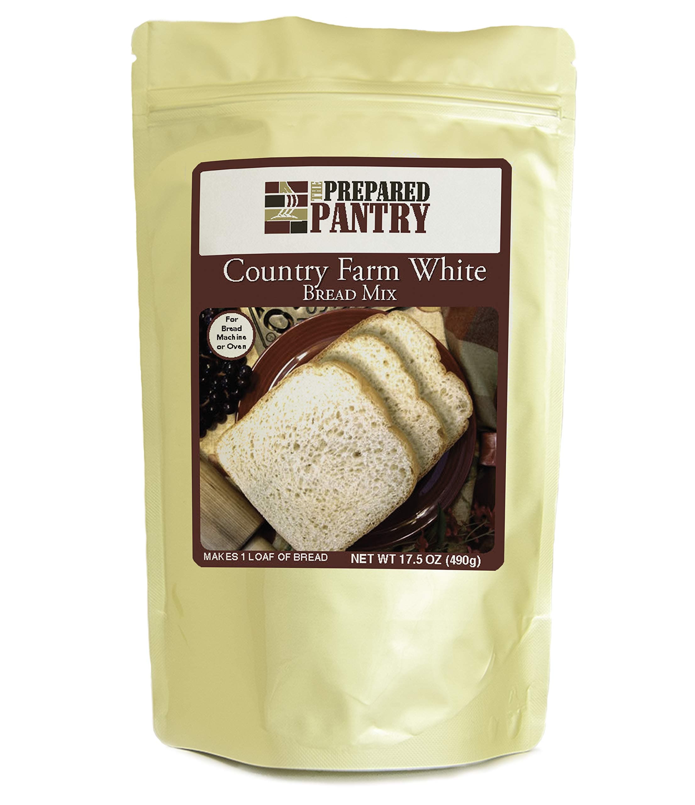 The Prepared Pantry Country Farm White Bread Mix Single Pack for Bread Machine or Oven