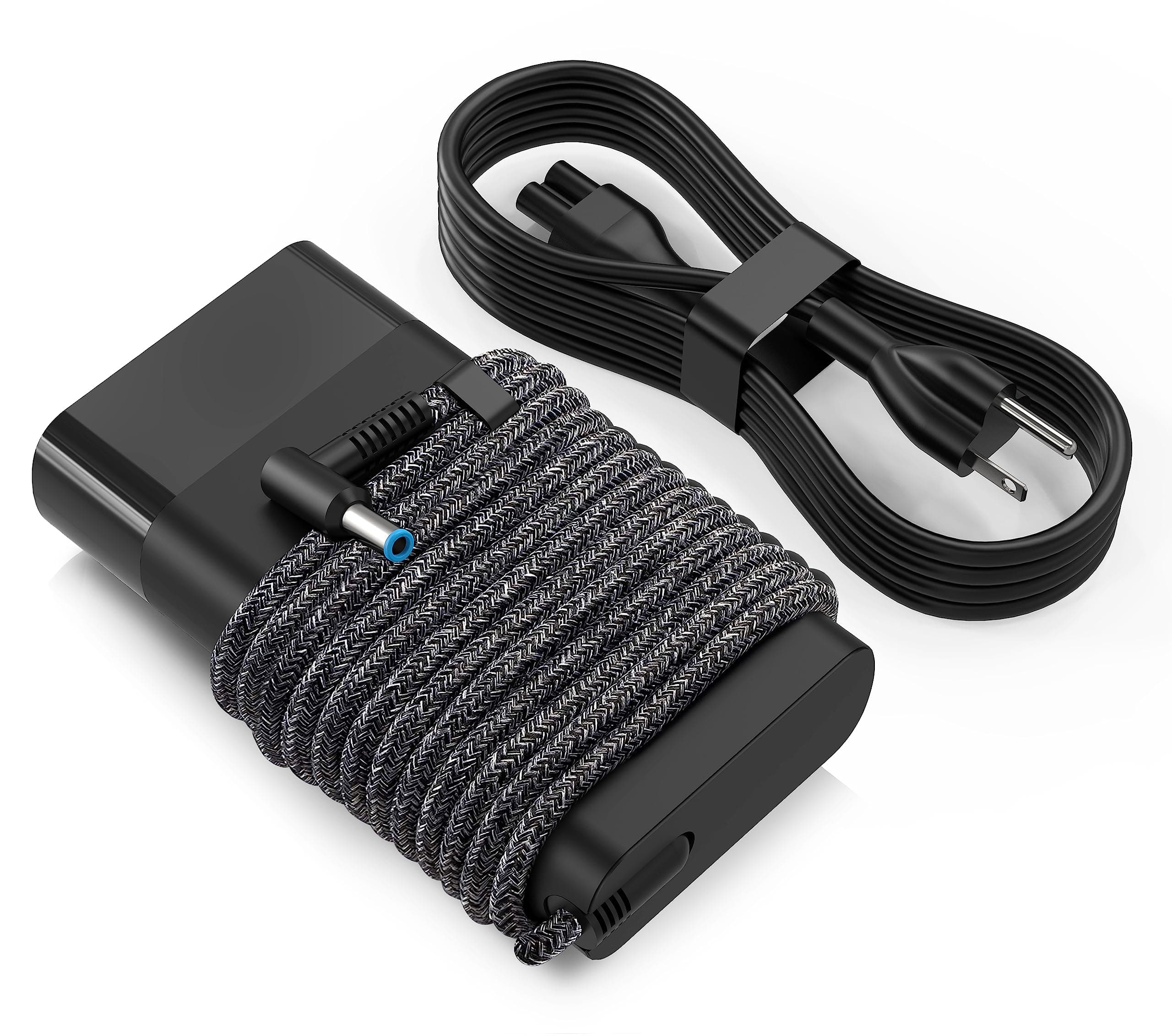 Slim 65W Laptop Charger for HP Envy x360,Spectre x360 13-4193nr 15-ap001nx 15t-ap000,ProBook x 360 11 450 650 640 G1 G2 G3 G4 G5 G6 G7,EliteBook Pavilion Stream Blue Tip Power Supply Cord