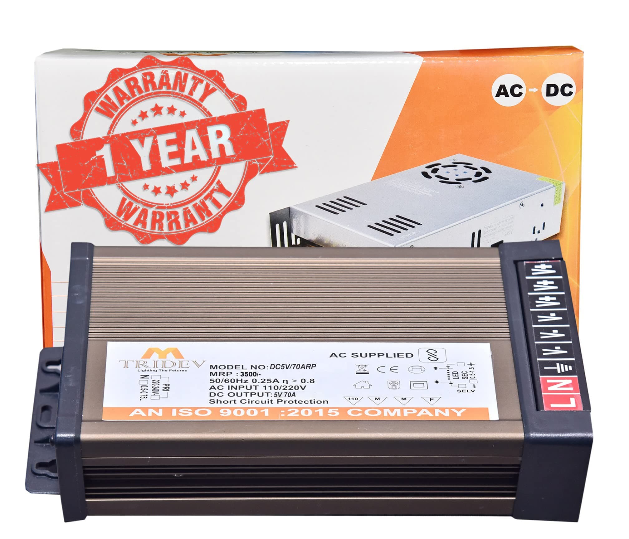 5V 70A 350W DC Switch Power Supply for WS2811 2801 WS2812B WS2813 APA102 LED Strip, Pixel Lights CCTV Camera Security System, Radio, Computer Project (DC5V 70A 350W)