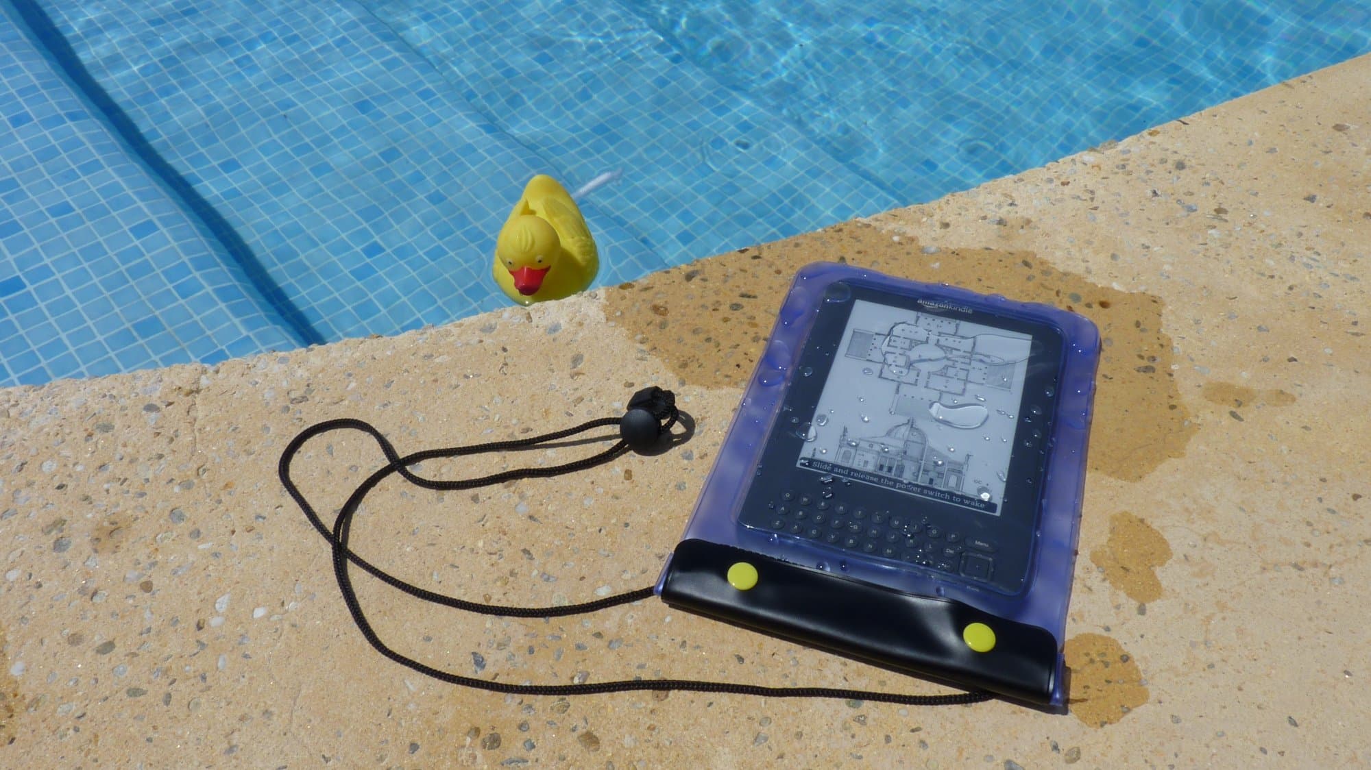 24Seven Waterproof Case - Case for Amazon Kindle - Kindle Keyboard - Kindle eReader - Kindle Fire - Kindle Fire HD - Kids Paperwhite - Kindle Touch - Blue