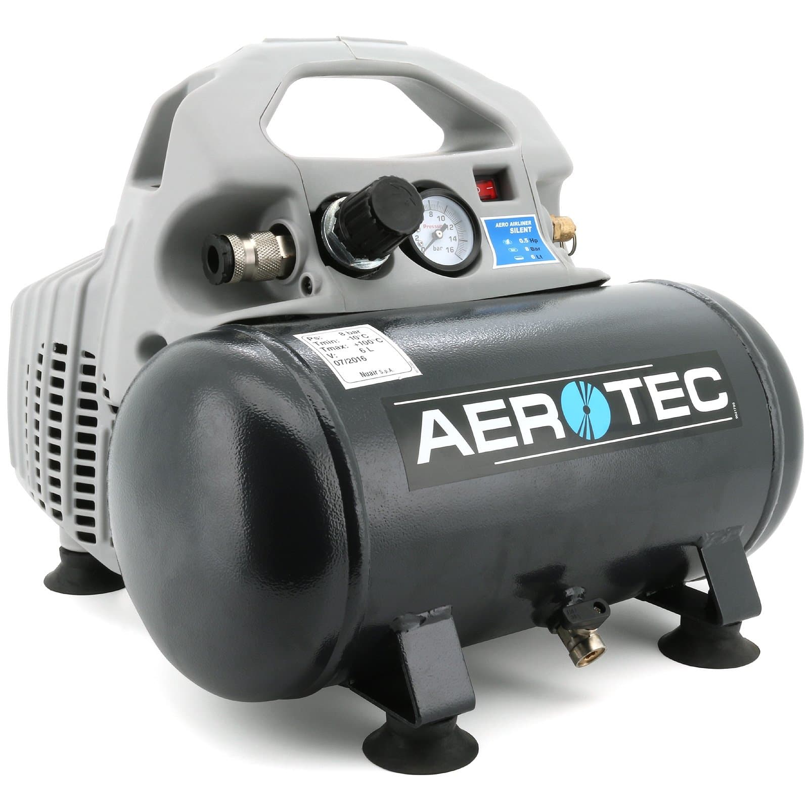Aerotec 20160426 Compressed Air Compressor Airliner Silent 6L 8 Bar