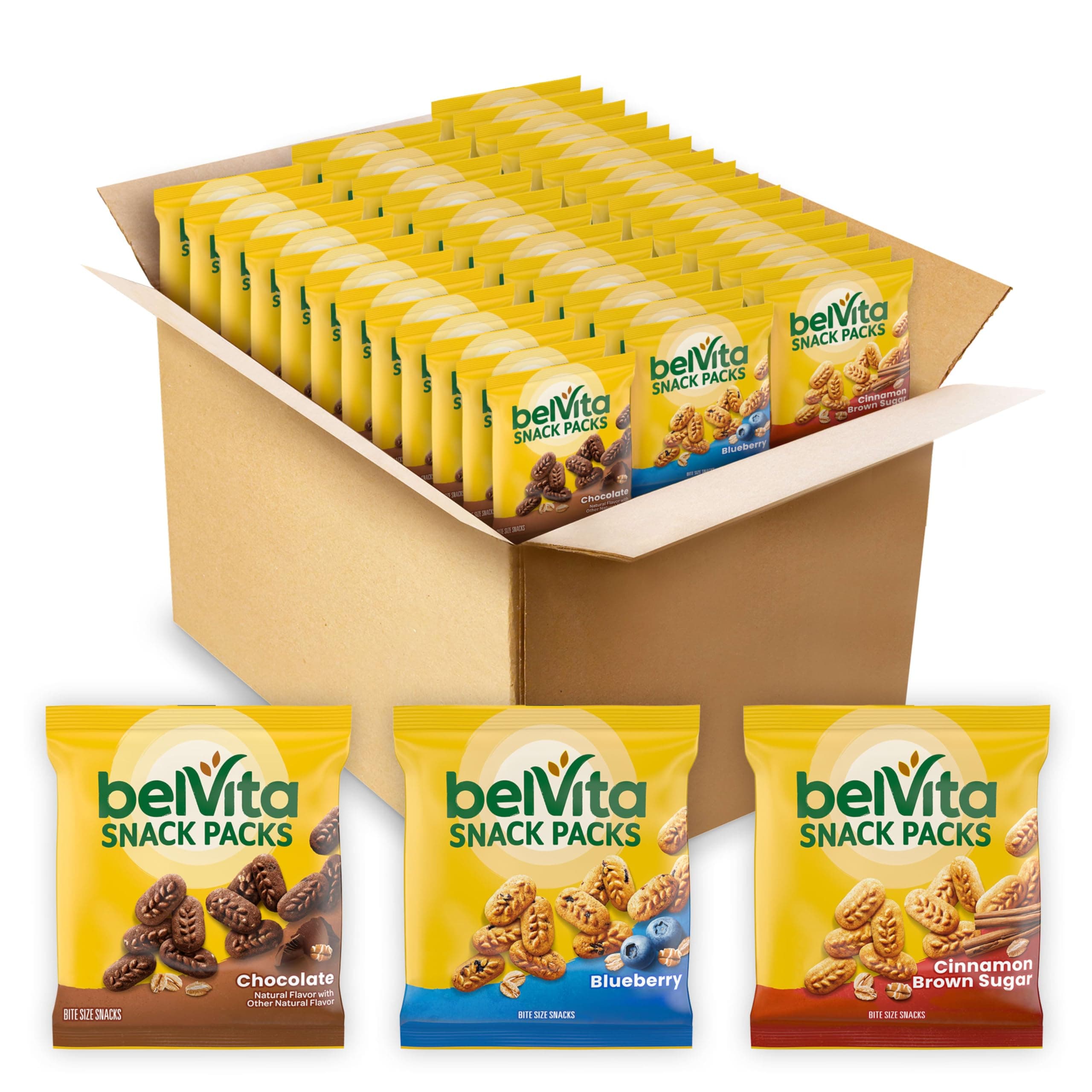Bites Breakfast Biscuits Variety Pack, 3 Flavors, Mother's Day, 40 Snack Packs
