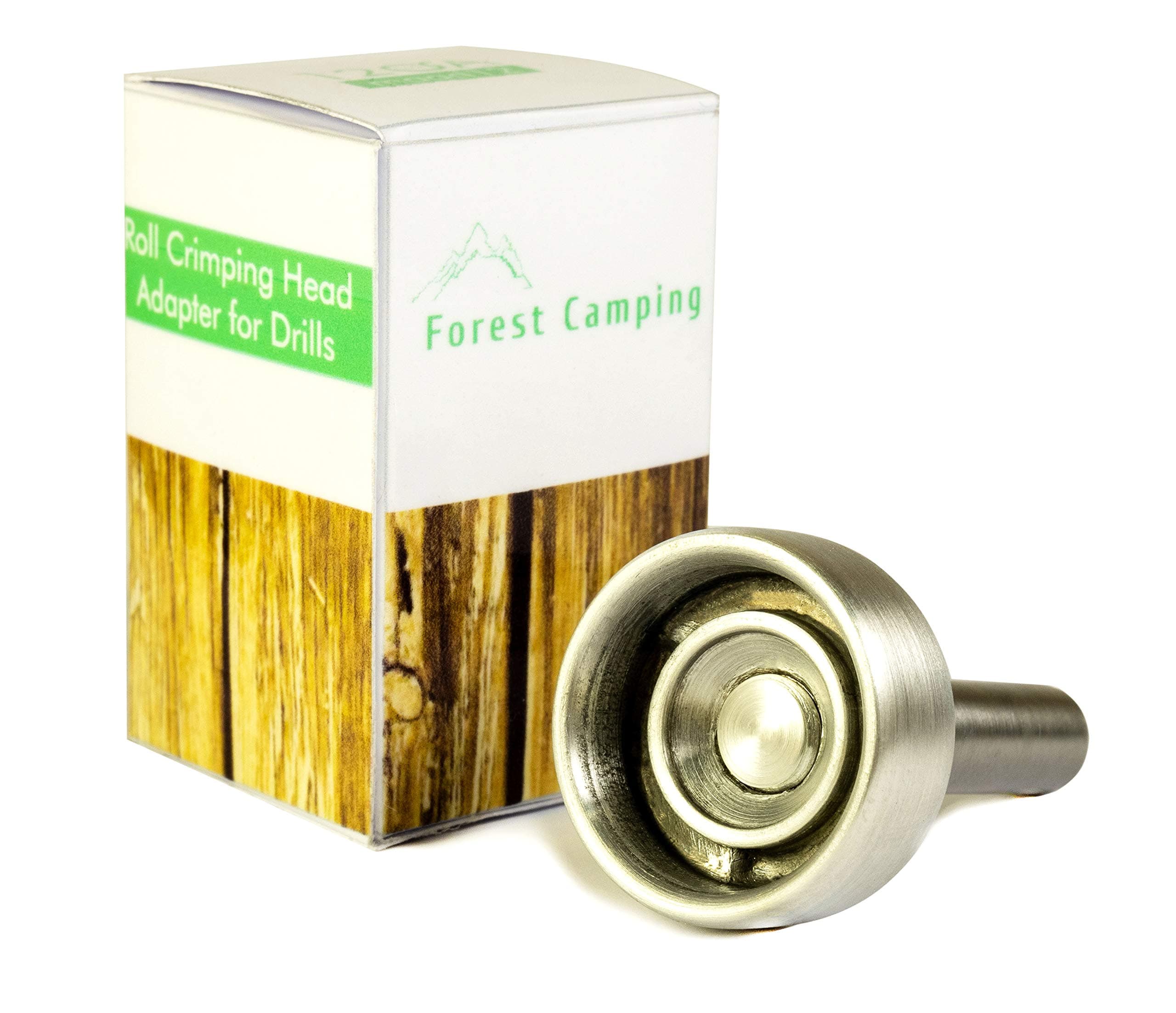 Forest Camping 12GA Roll Crimping Head + Adapter for Drills Shotgun Shell Reloading Crimp Reloader 12 Gauge