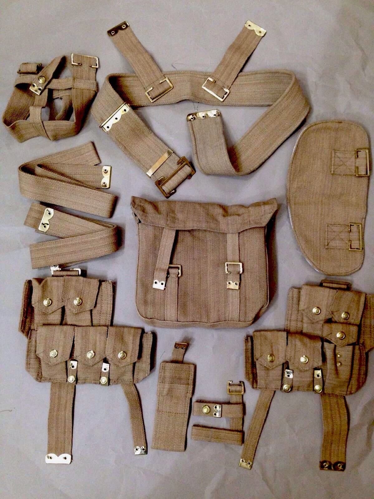 WWI British P08 Webbing Set (10 PCS) - Reproduction
