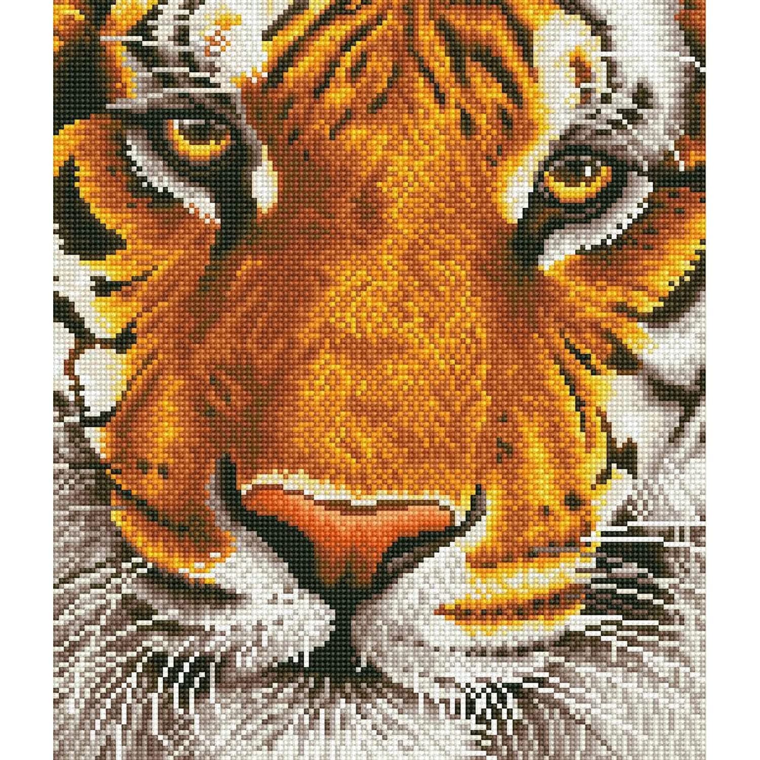 DIAMOND DOTZ Painting Kit, Intermediate Kit, DD8.001, Bengal Magic, 42 x 36 cm