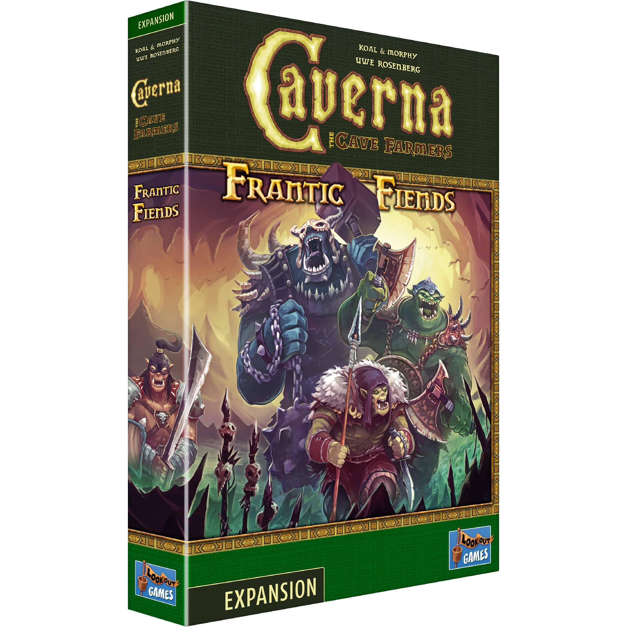 Lookout Spiele | Caverna: Frantic Fiends Exp | Board Game | Ages 12+ | 1-7 Players | 30 Minutes Playing Time
