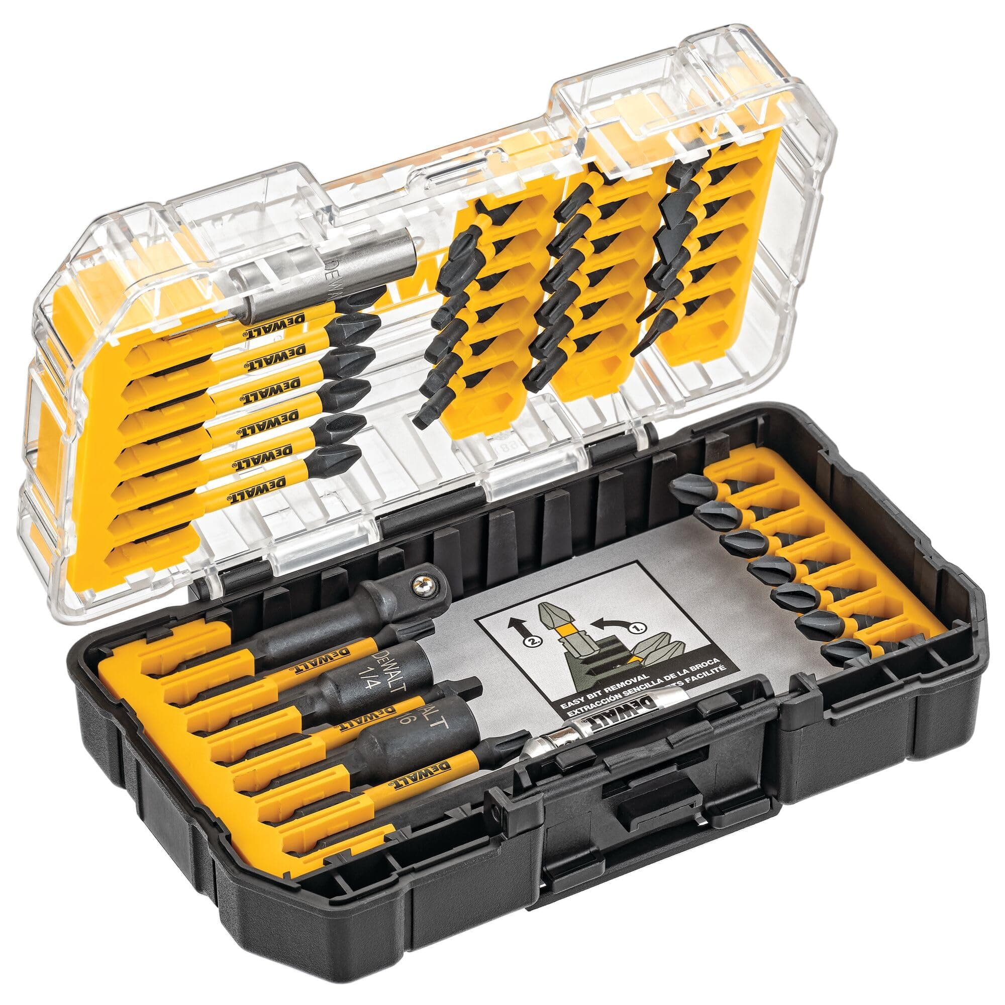 DEWALT Impact Ready FlexTorq Screwdriver Bit Set, 40 Pieces (DWA2T40IR), 22.2 x 4 x 22.2 cm