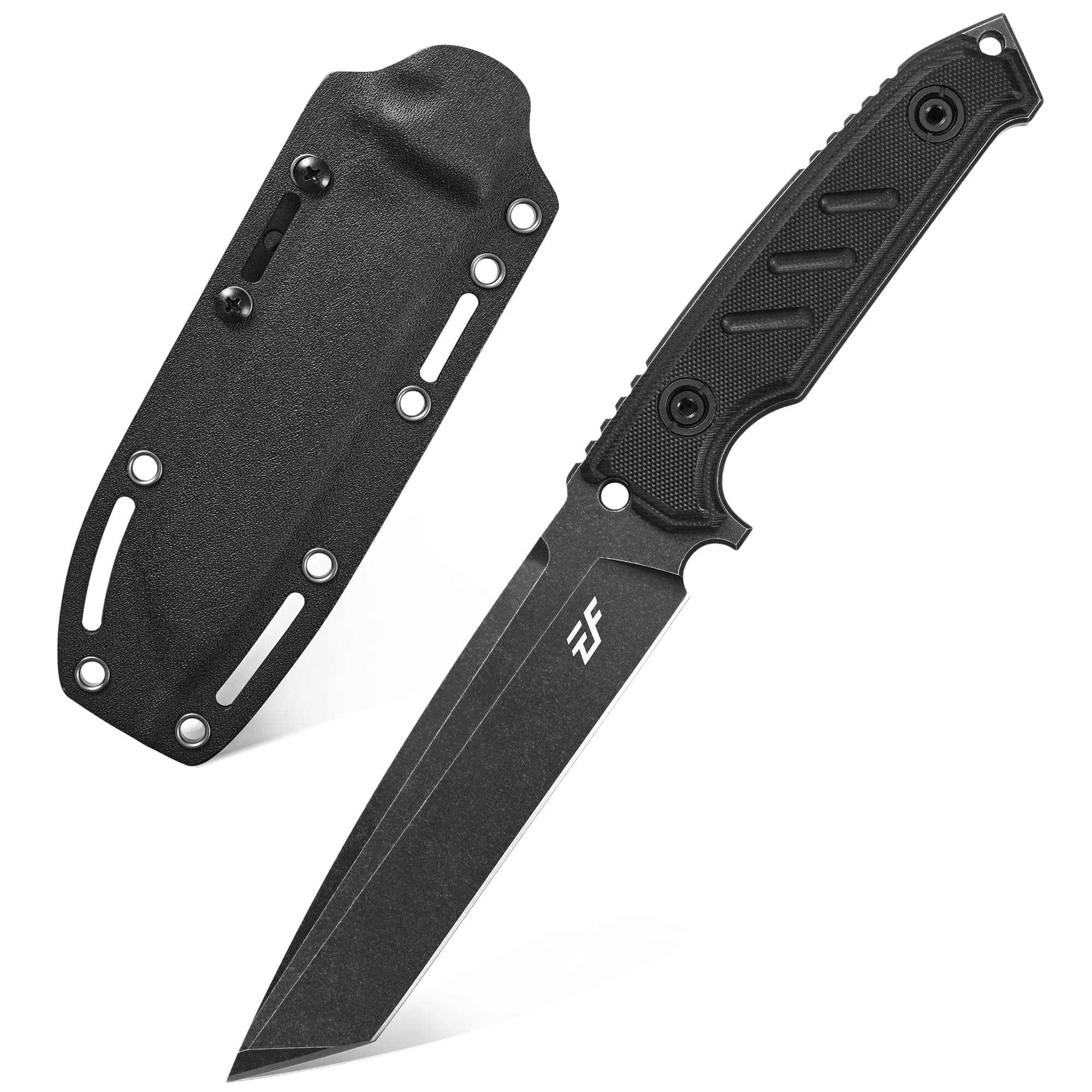 Eafengrow EF129 Fixed Blade Knife, DC53 Steel Tanto Blade,G10 Handle Full Tang Fixed Knifes Straight Knife for Camping Hunting Adventure Survival and EDC Tool