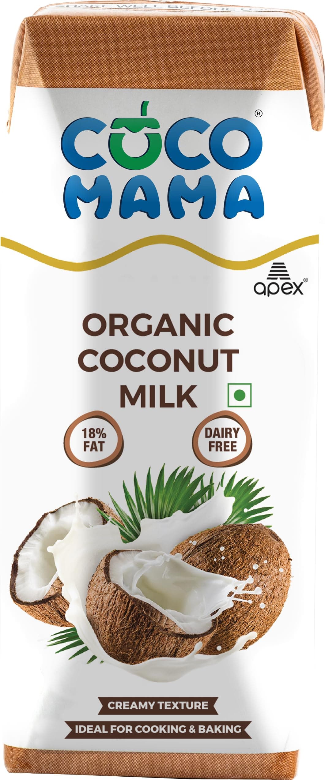 Organic Coconut Milk, 250 Ml
