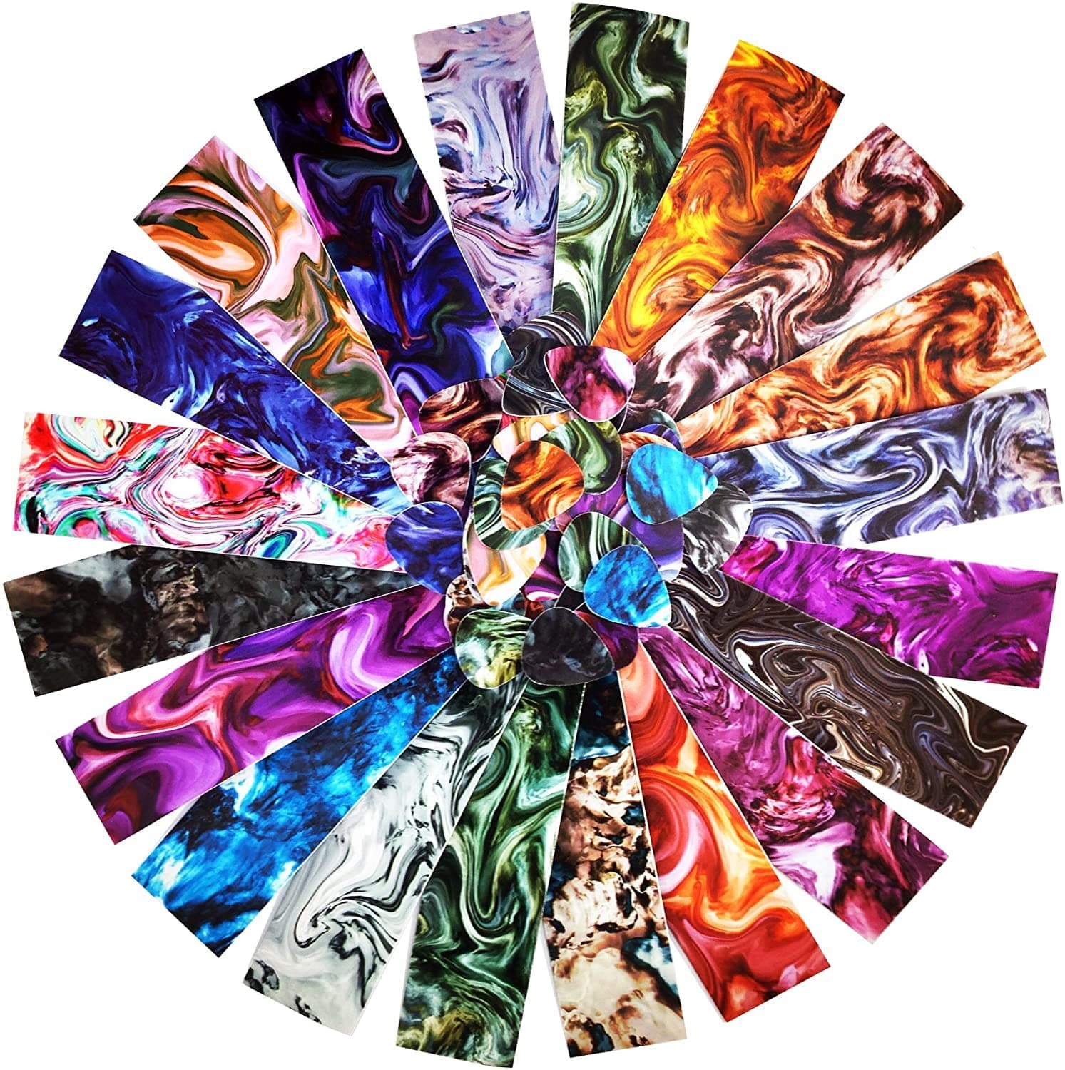 Pick-a-Palooza Guitar Pick Pack Custom Strips For Your Guitar Pick Maker - Great Variety Of Strips For Making Guitar Picks With Any Pick Punch - Pearloid