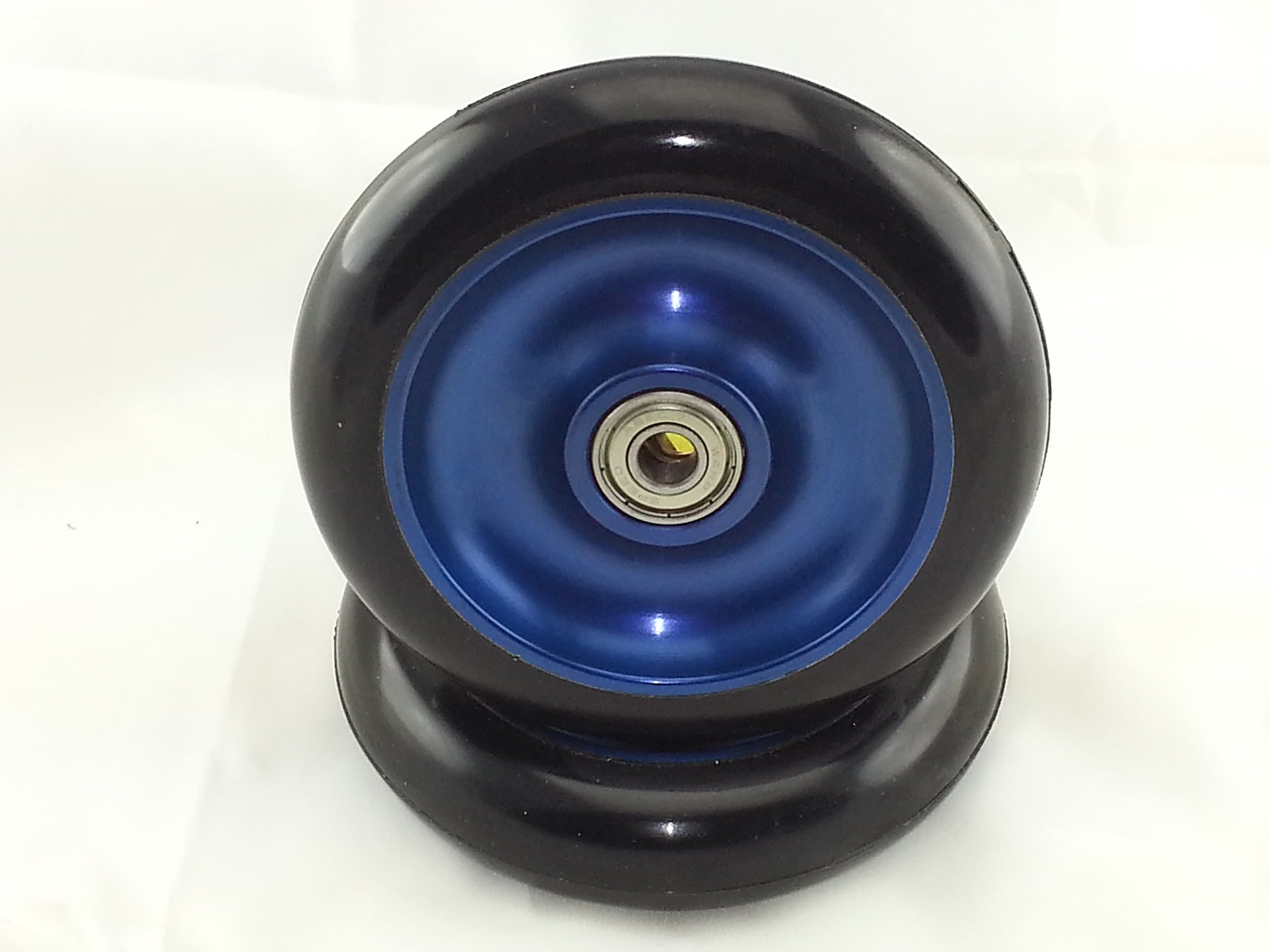 Metal Core 100mm Pro Scooter 2 Wheels with Abec 11 Bearings Installed Razor #bud1 Black on Blue MADE IN USA!