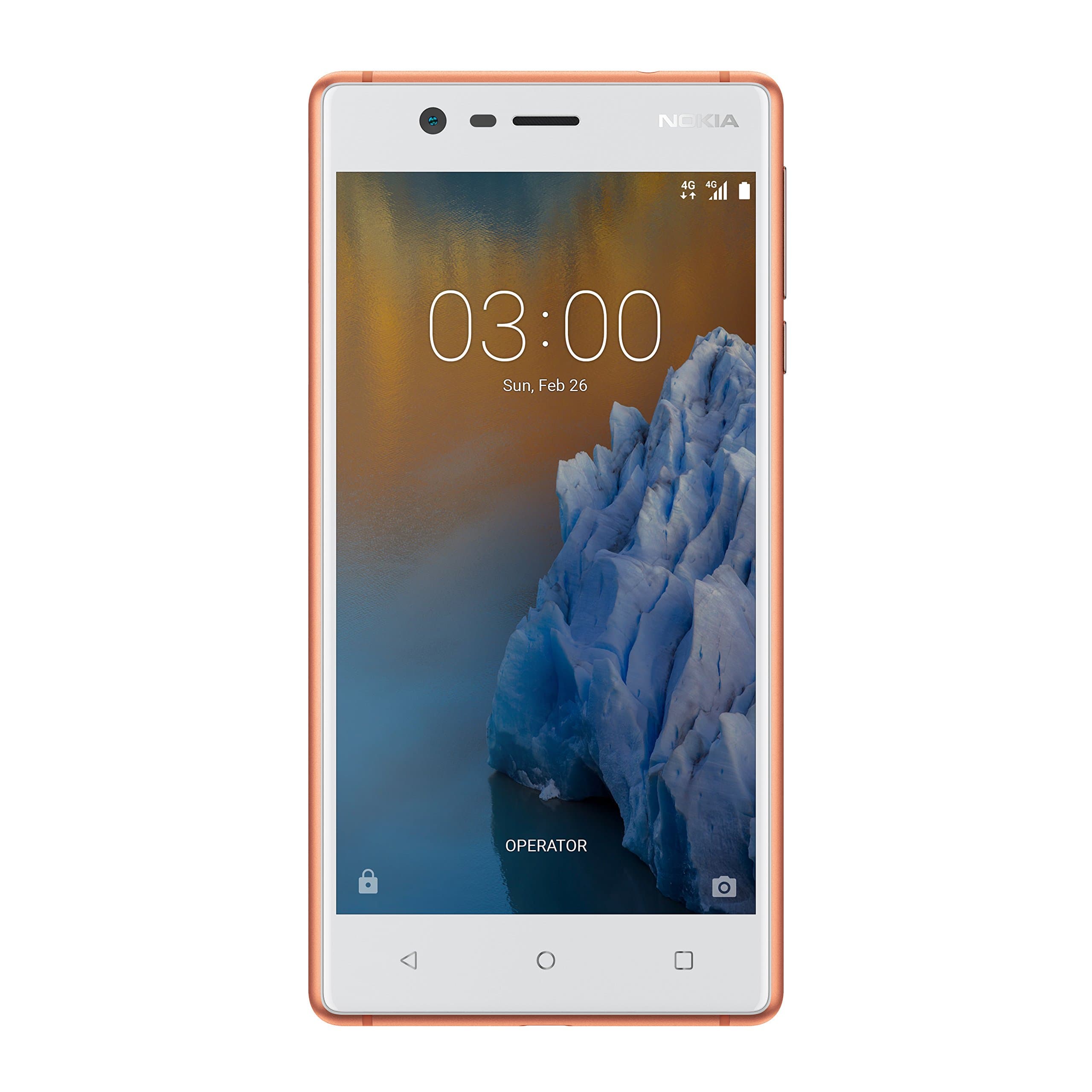 Nokia 3 16Gb Android Single Sim Factory Unlocked 4G Lte Smartphone International Version Copper White