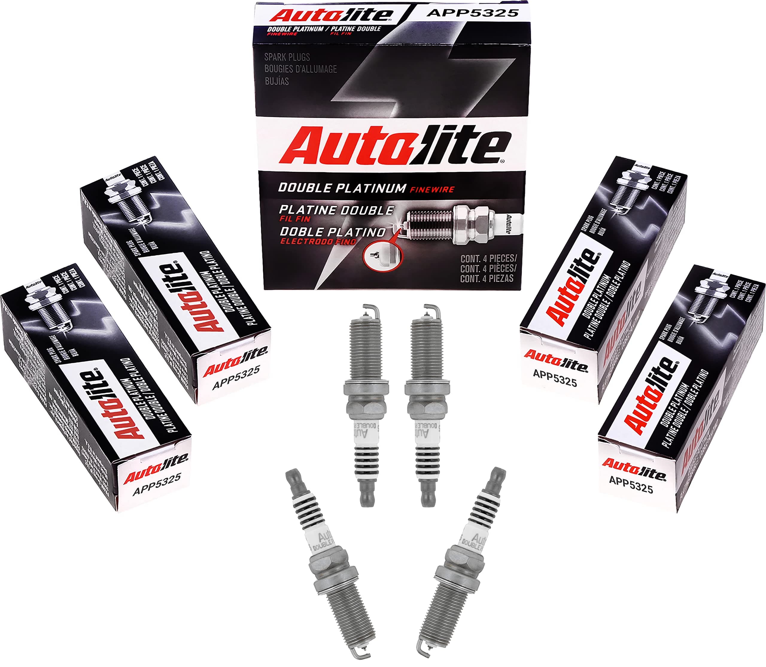 Autolite APP5325 Double Platinum Automotive Replacement Spark Plug (1 Pack)
