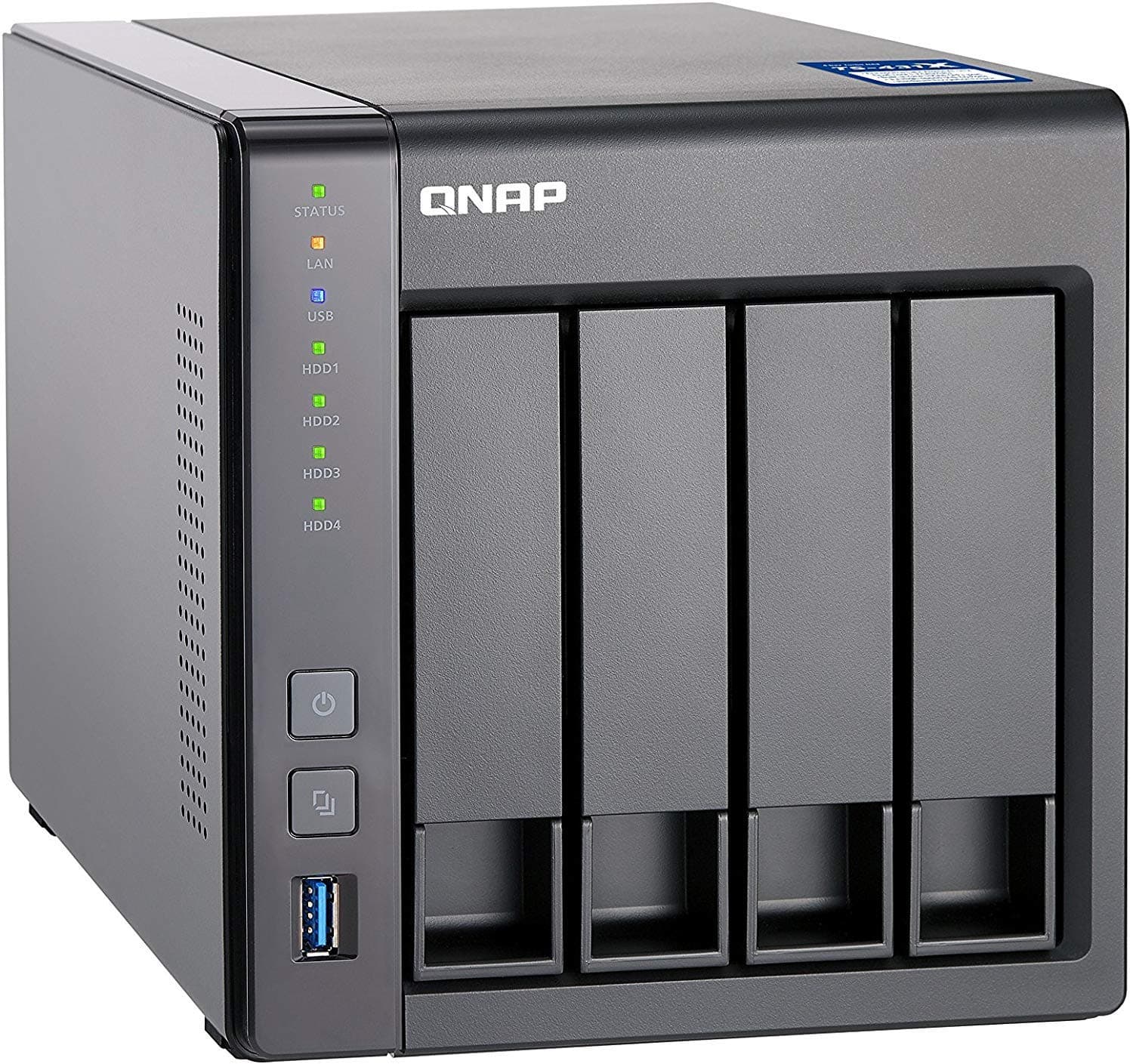 QNAP TS-431X-2G 4 Bay Desktop High-performance NAS Enclosure - 2 GB RAM, 1.7 GHz Dual Core Processor - with a Built-in 10GbE SFP+ port