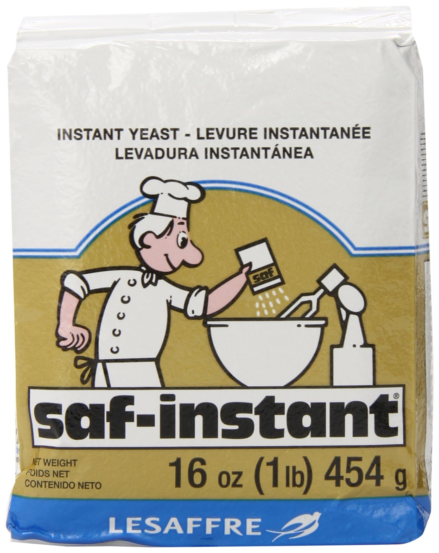 2 set LeSaffre Saf-Instant Yeast, Gold, 1 Pound