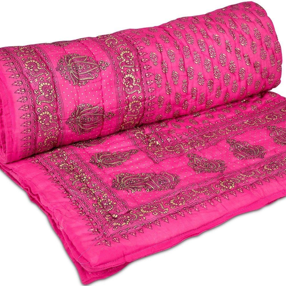 GRJ India Cotton 300 TC Quilt (Double_Multicolour)