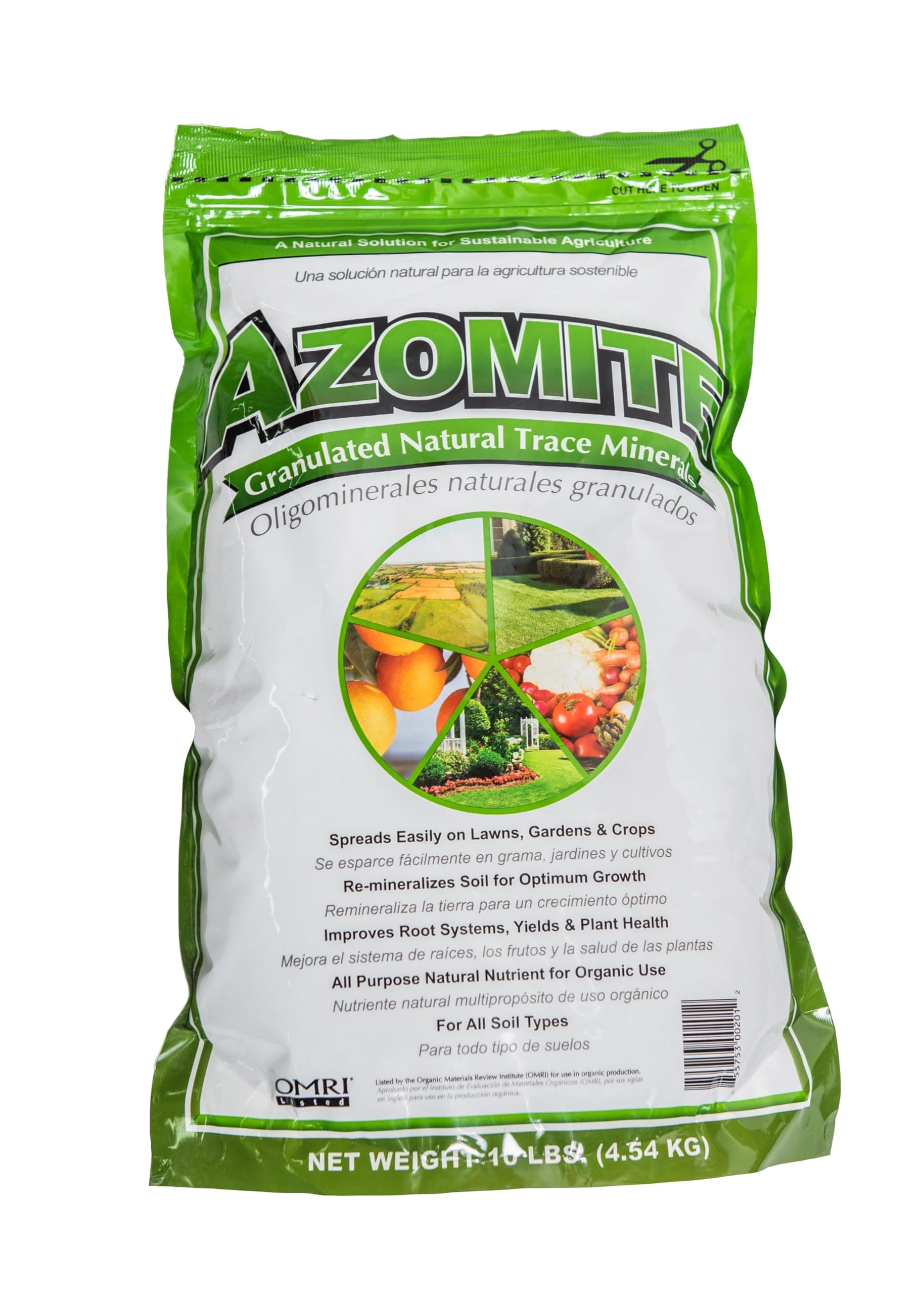 Azomite AM50010 Pelletized Trace Minerals, 10 lbs, White