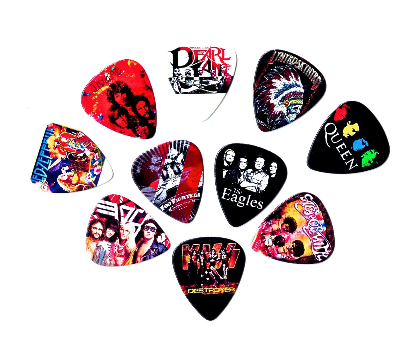 Legendary Bands Guitar Picks Volume II(10 medium picks in a packet)(For Music Lovers)…